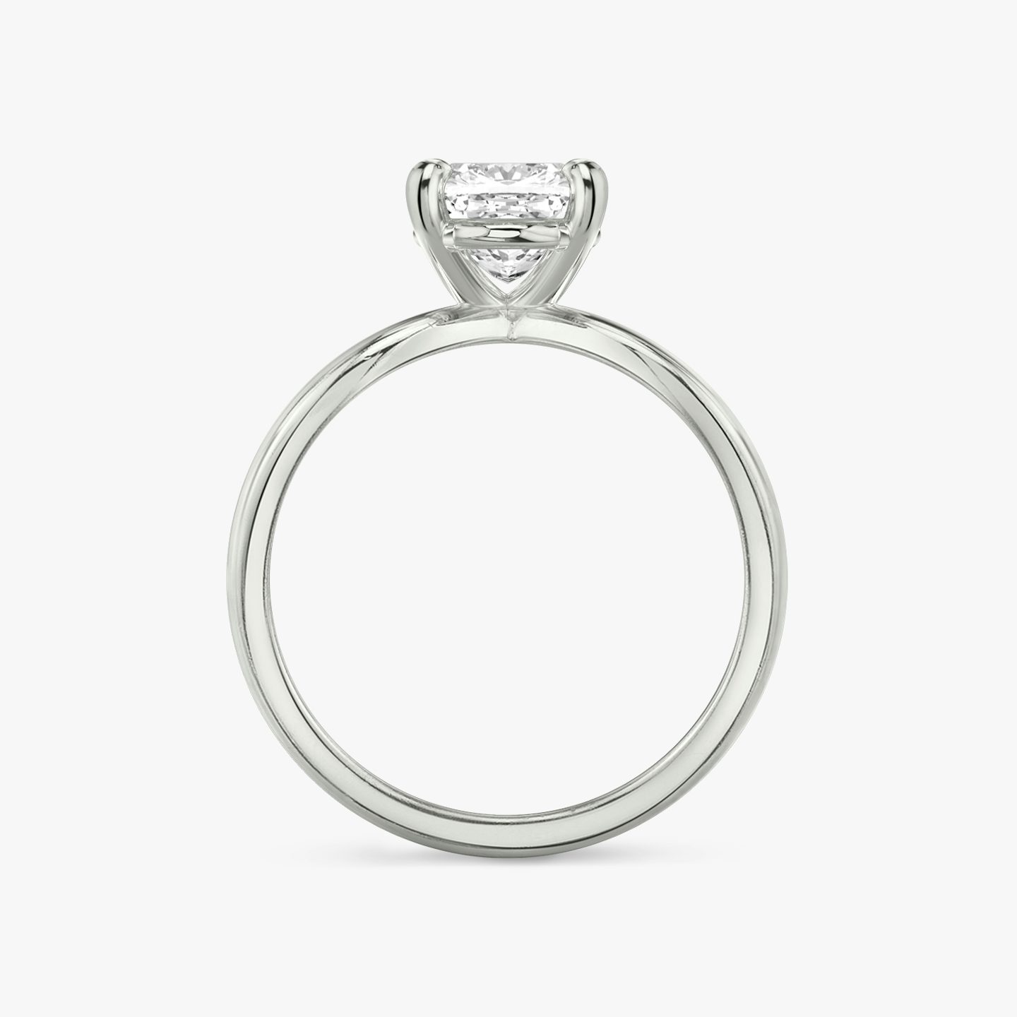 The Duet | Cushion | 18k | White Gold | bandAccent: Plain | diamondOrientation: vertical | caratWeight: other