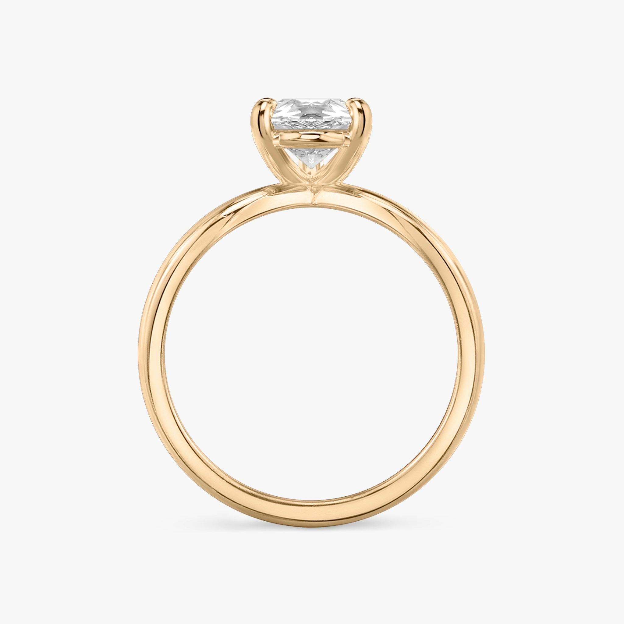 The Duet | Pear | 14k | Rose Gold | bandAccent: Plain | diamondOrientation: vertical | caratWeight: other