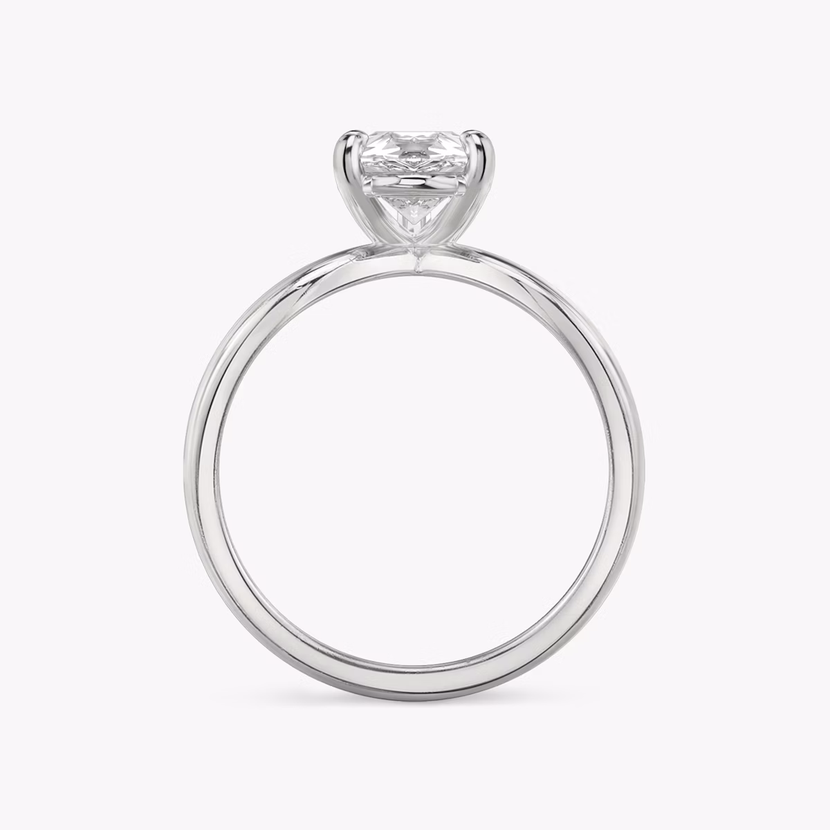 The Duet | Pear | 18k | White Gold | bandAccent: Plain | diamondOrientation: vertical | caratWeight: other
