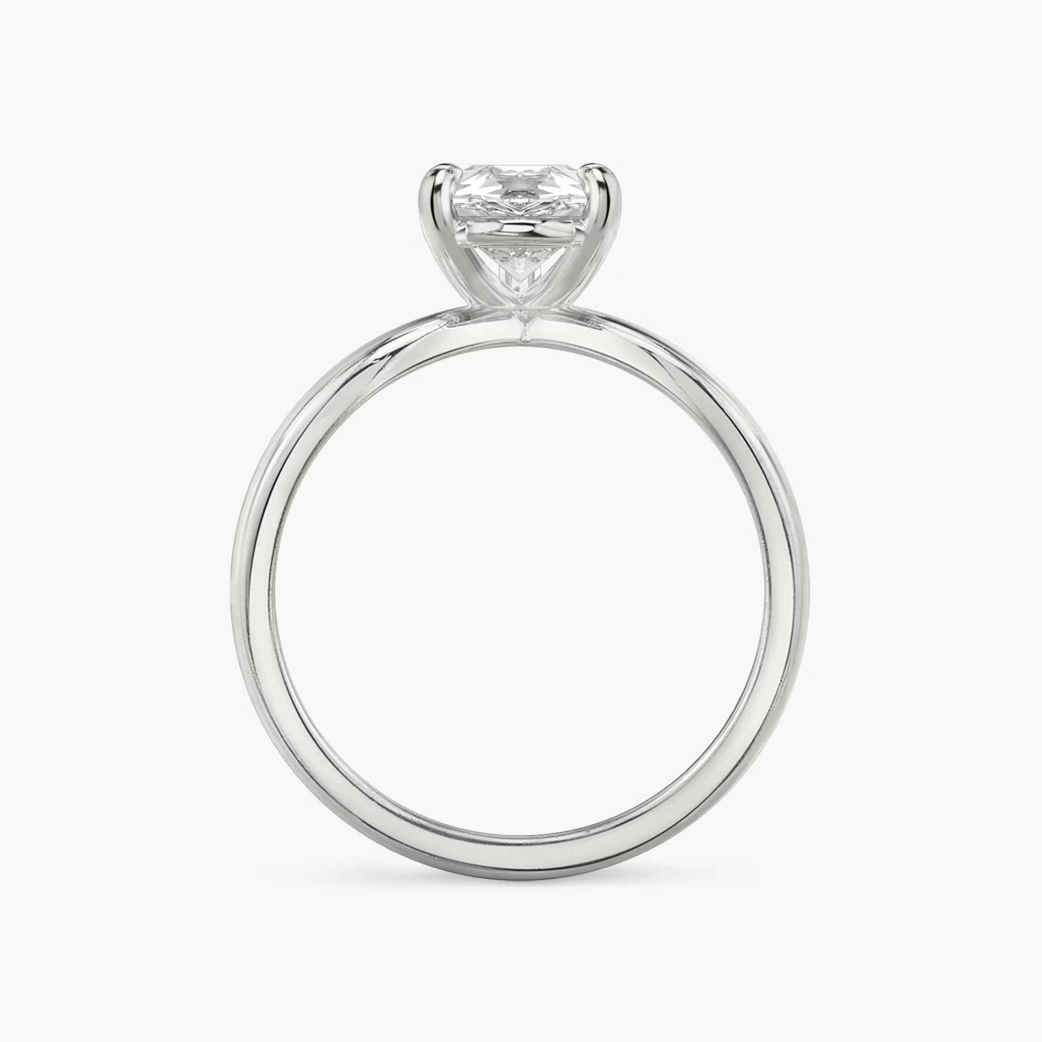The Duet | Pear | 18k | White Gold | bandAccent: Plain | diamondOrientation: vertical | caratWeight: other