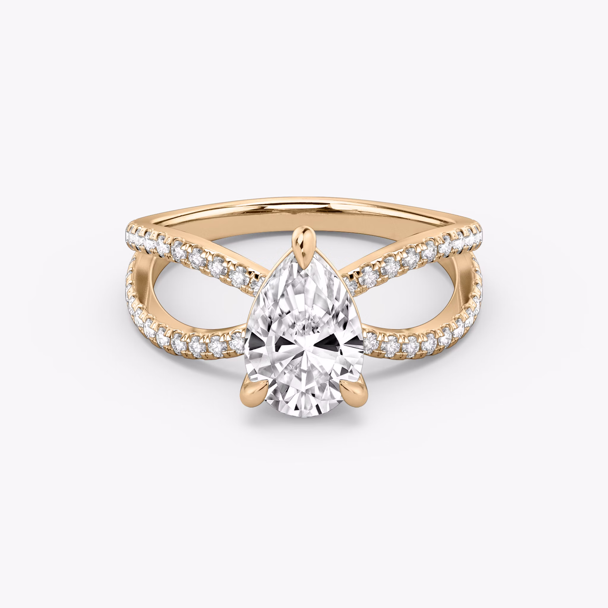 Duet Pear Ring