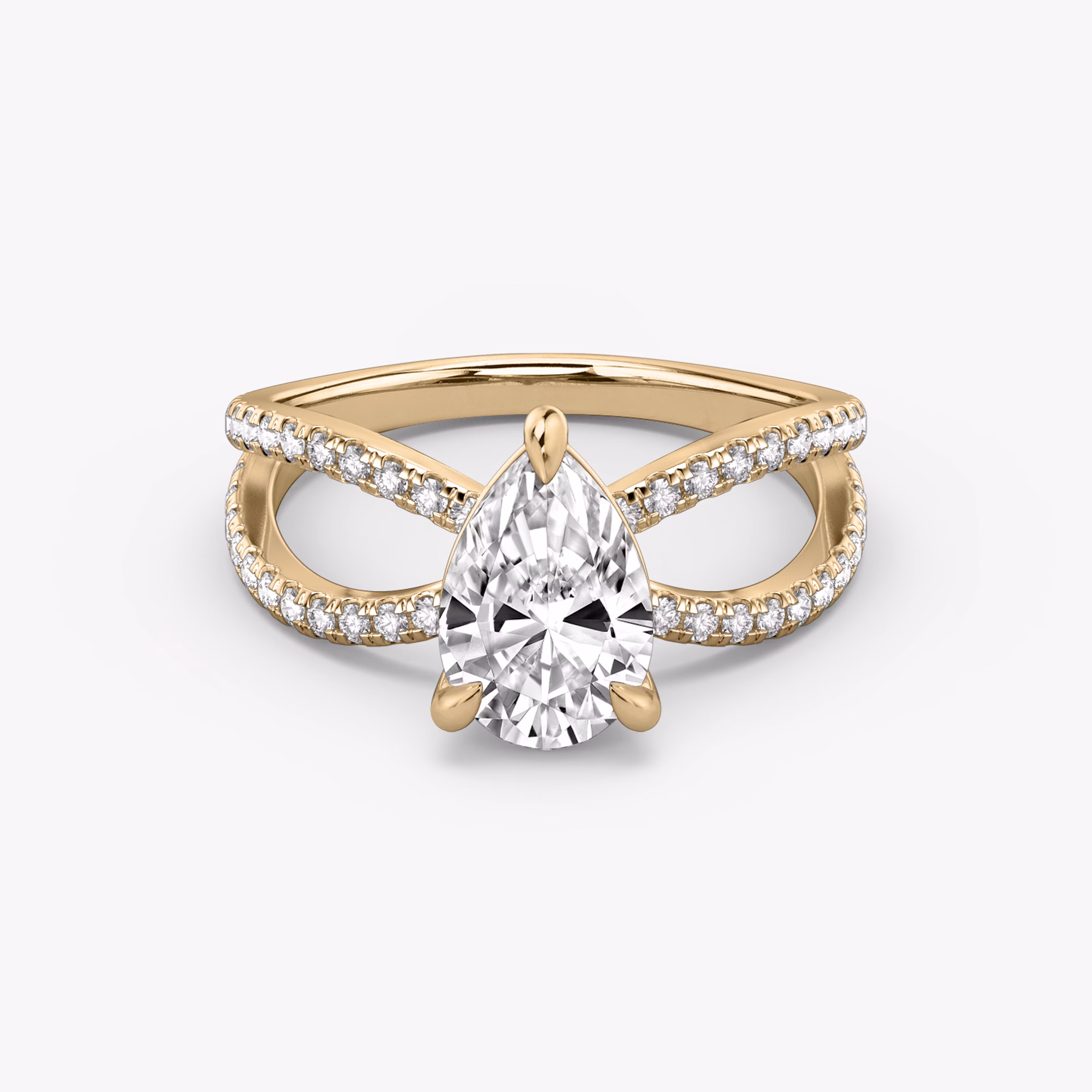Duet Pear Ring