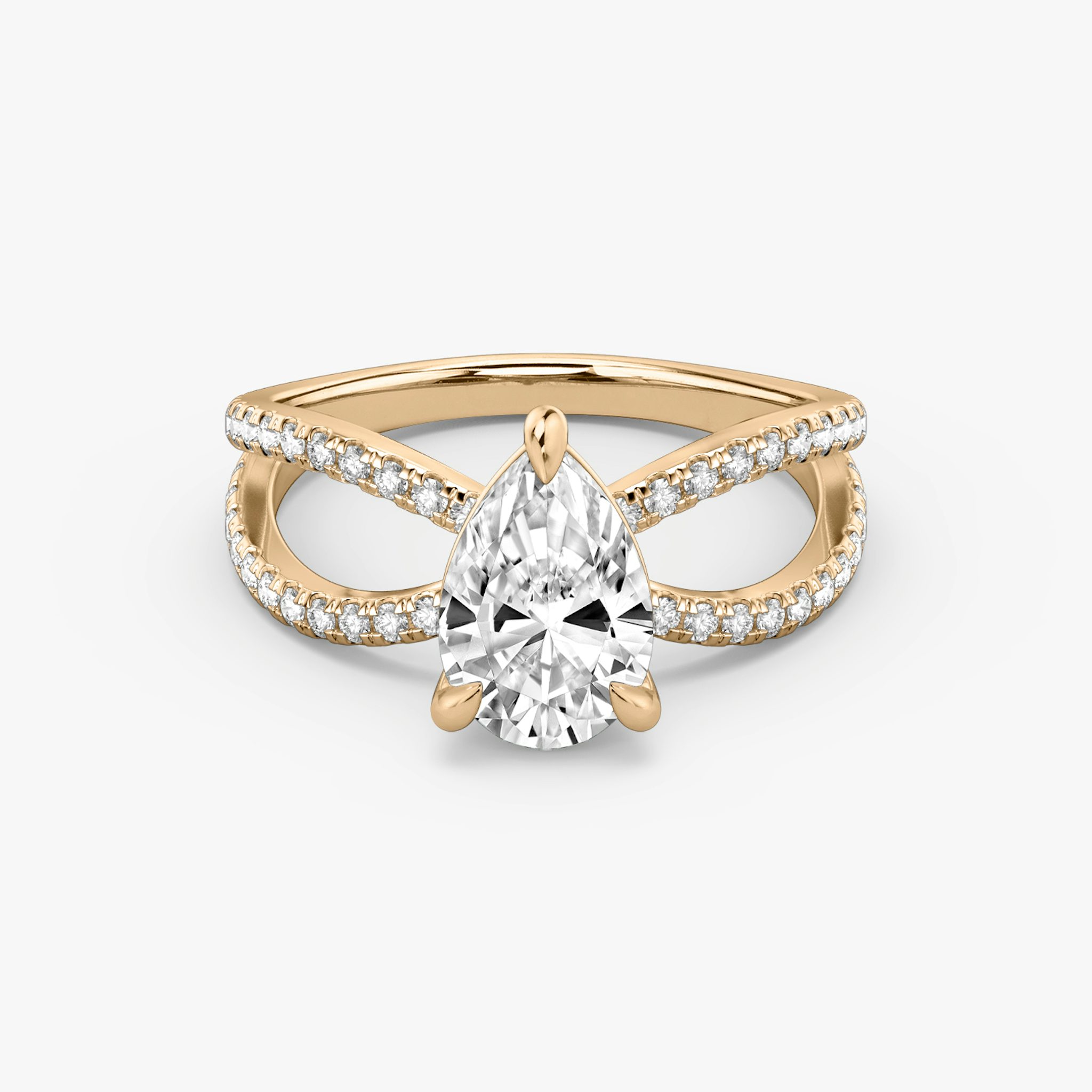 Duet Pear Ring