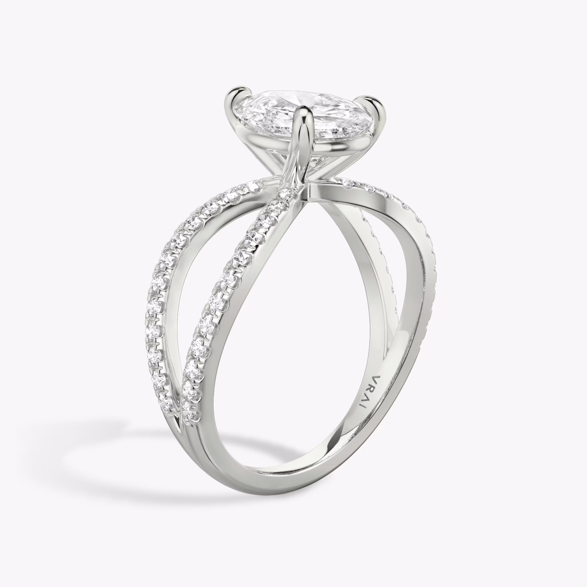 Pear Duet diamond ring