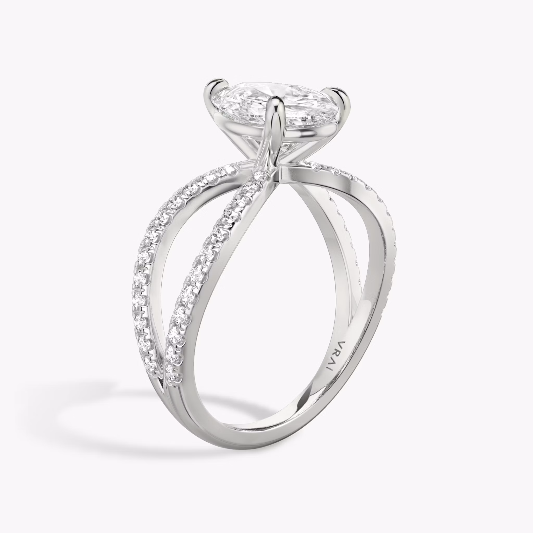 Pear Duet diamond ring