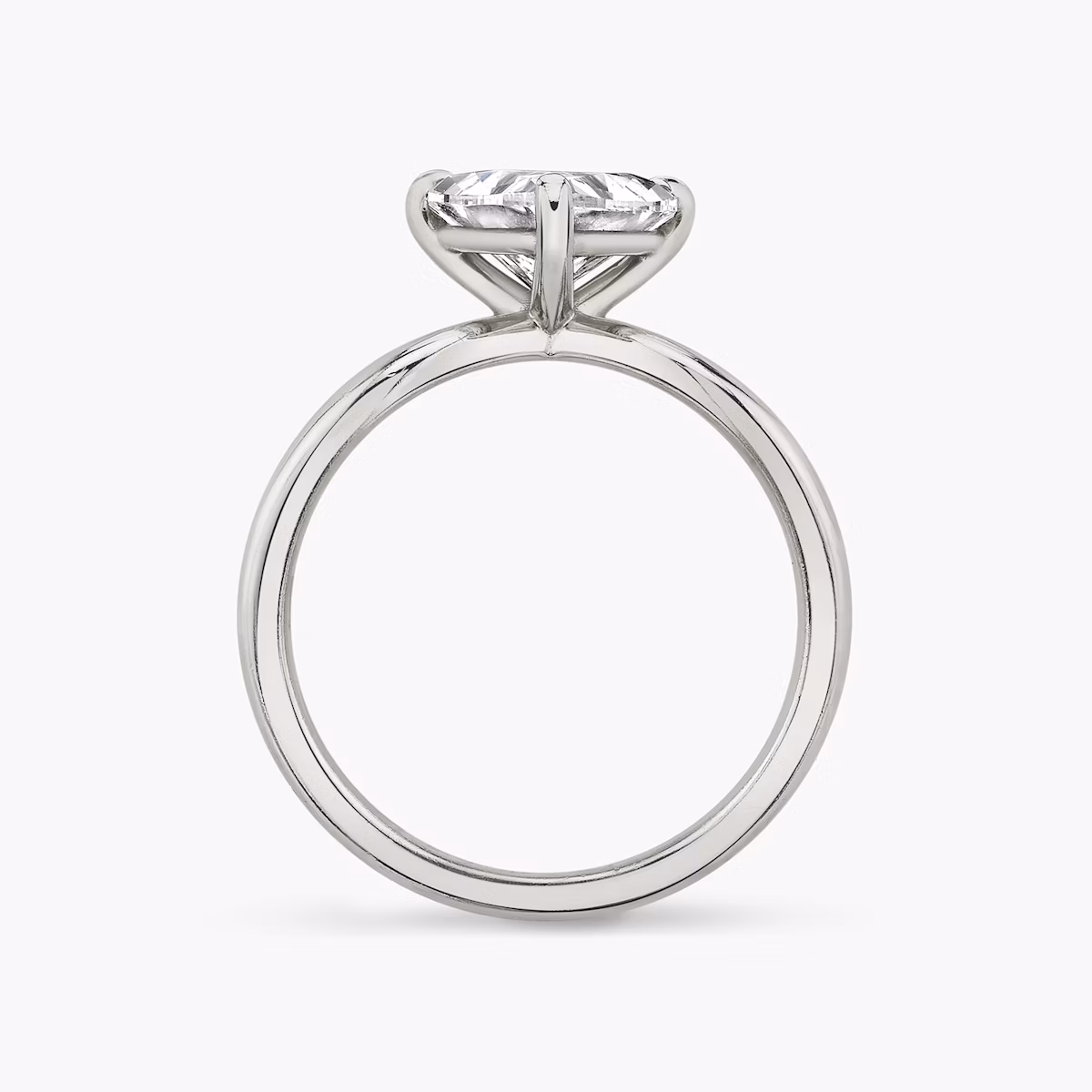 The Duet | Trillion | Platinum | bandAccent: Plain | diamondOrientation: vertical | caratWeight: other