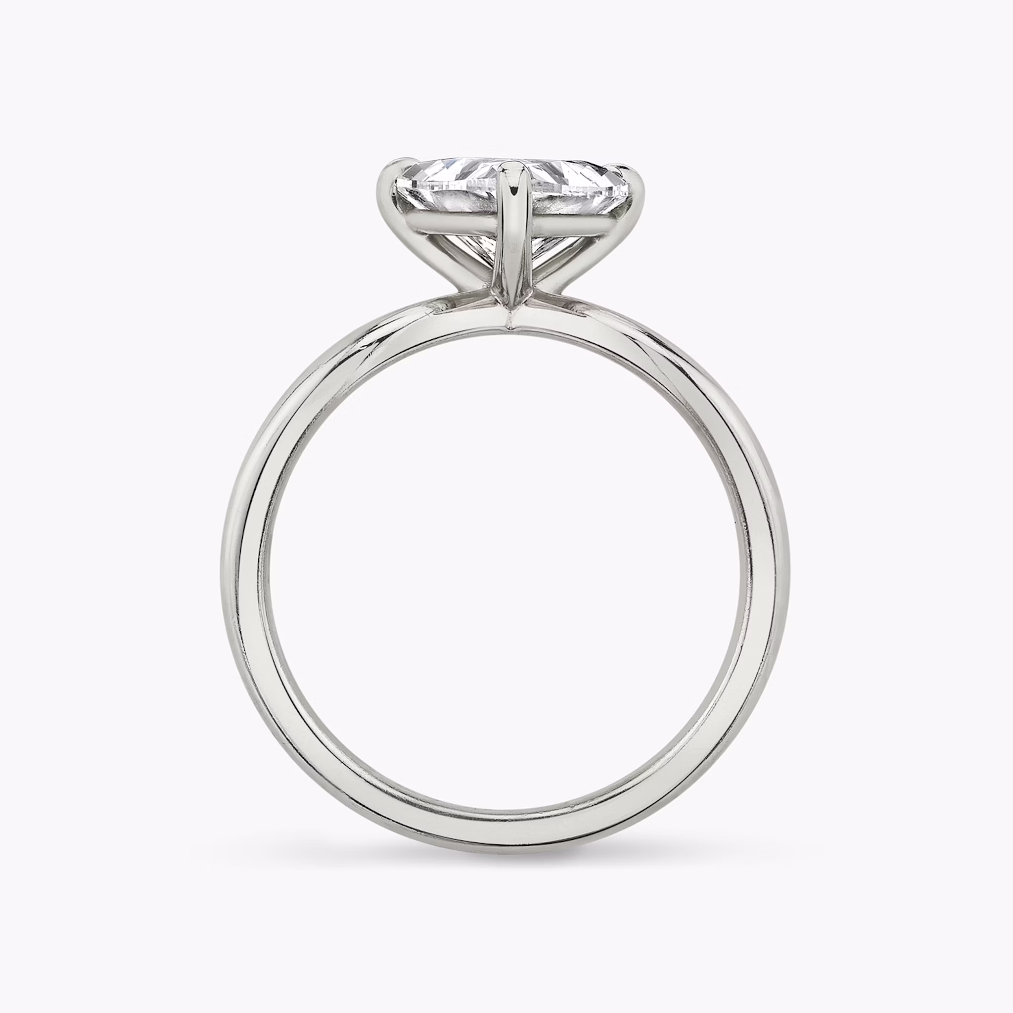 The Duet | Trillion | 18k | White Gold | bandAccent: Plain | diamondOrientation: vertical | caratWeight: other