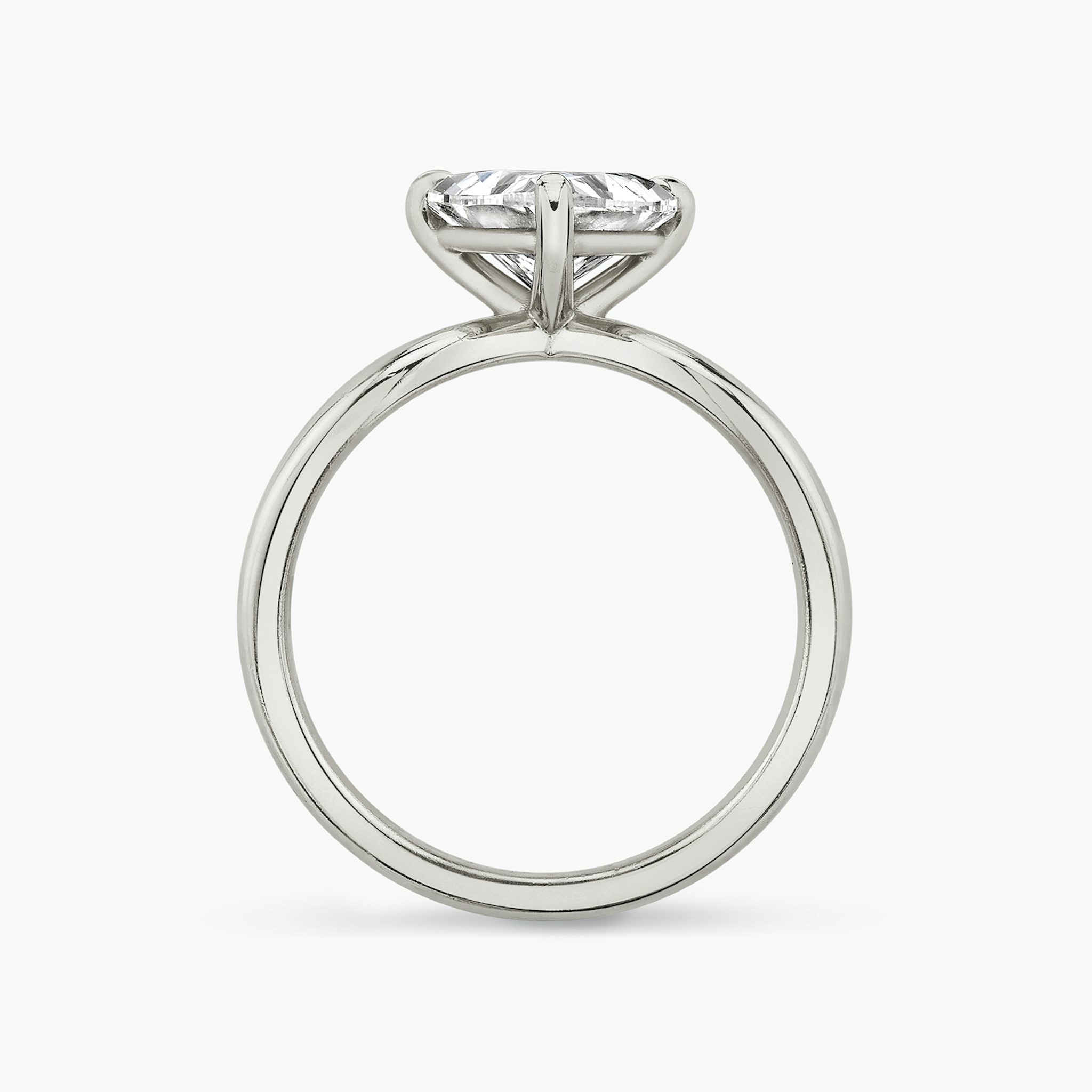 The Duet | Trillion | 18k | White Gold | bandAccent: Plain | diamondOrientation: vertical | caratWeight: other