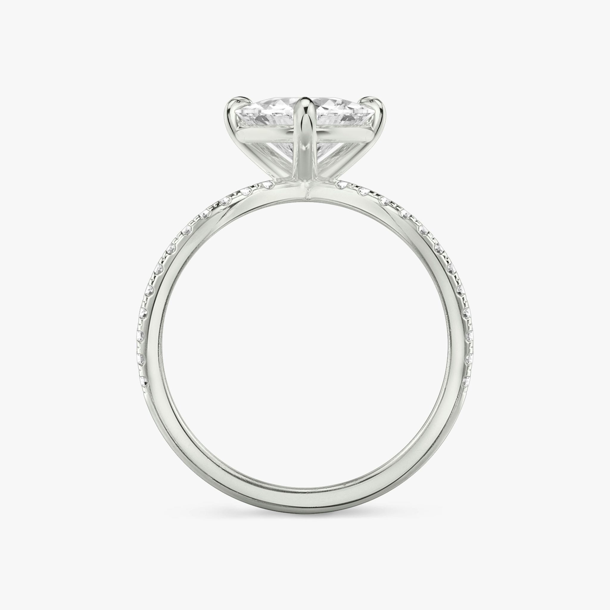 The Duet | Trillion | Platinum | bandAccent: Double pavé | diamondOrientation: vertical | caratWeight: other