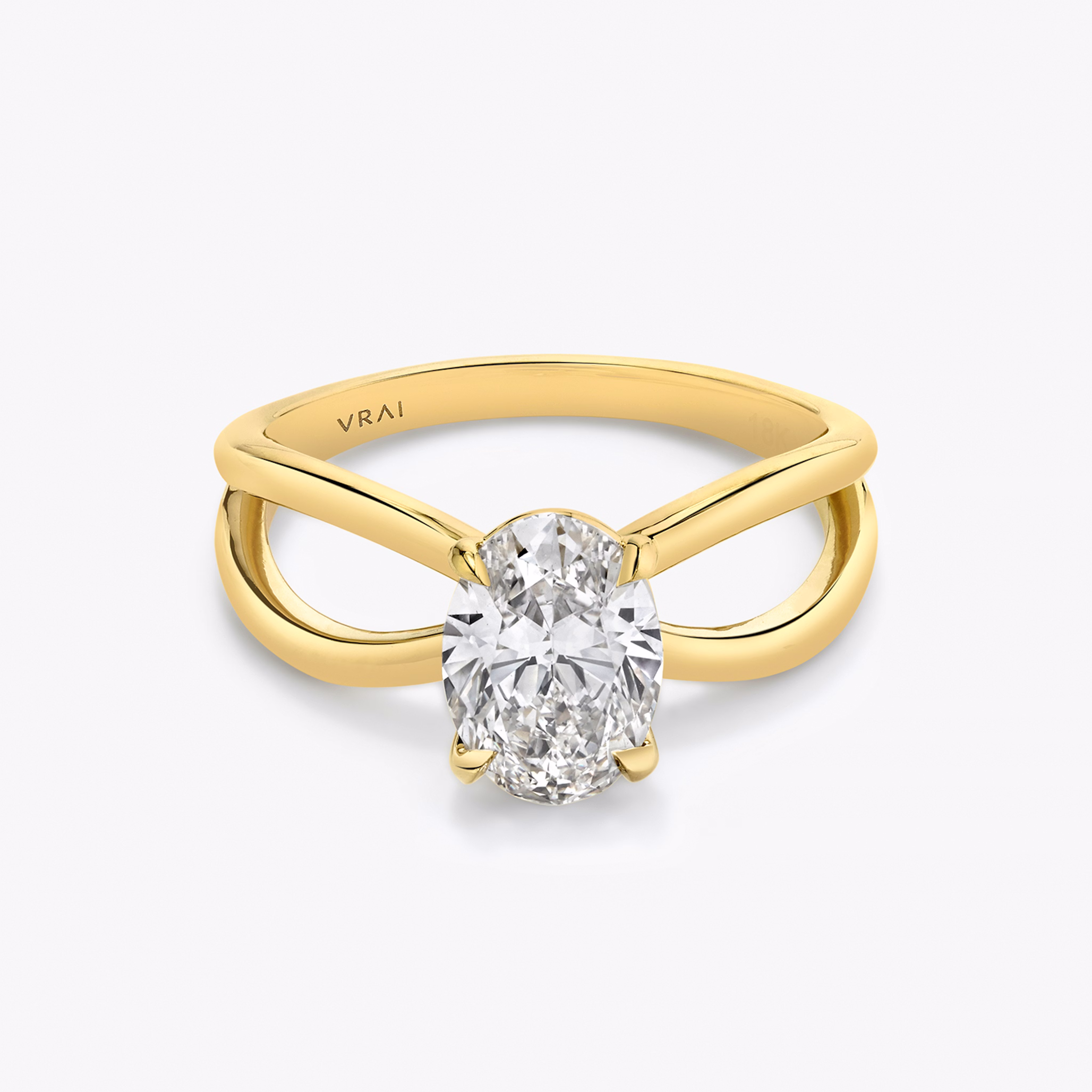 Duet Oval Engagement Ring