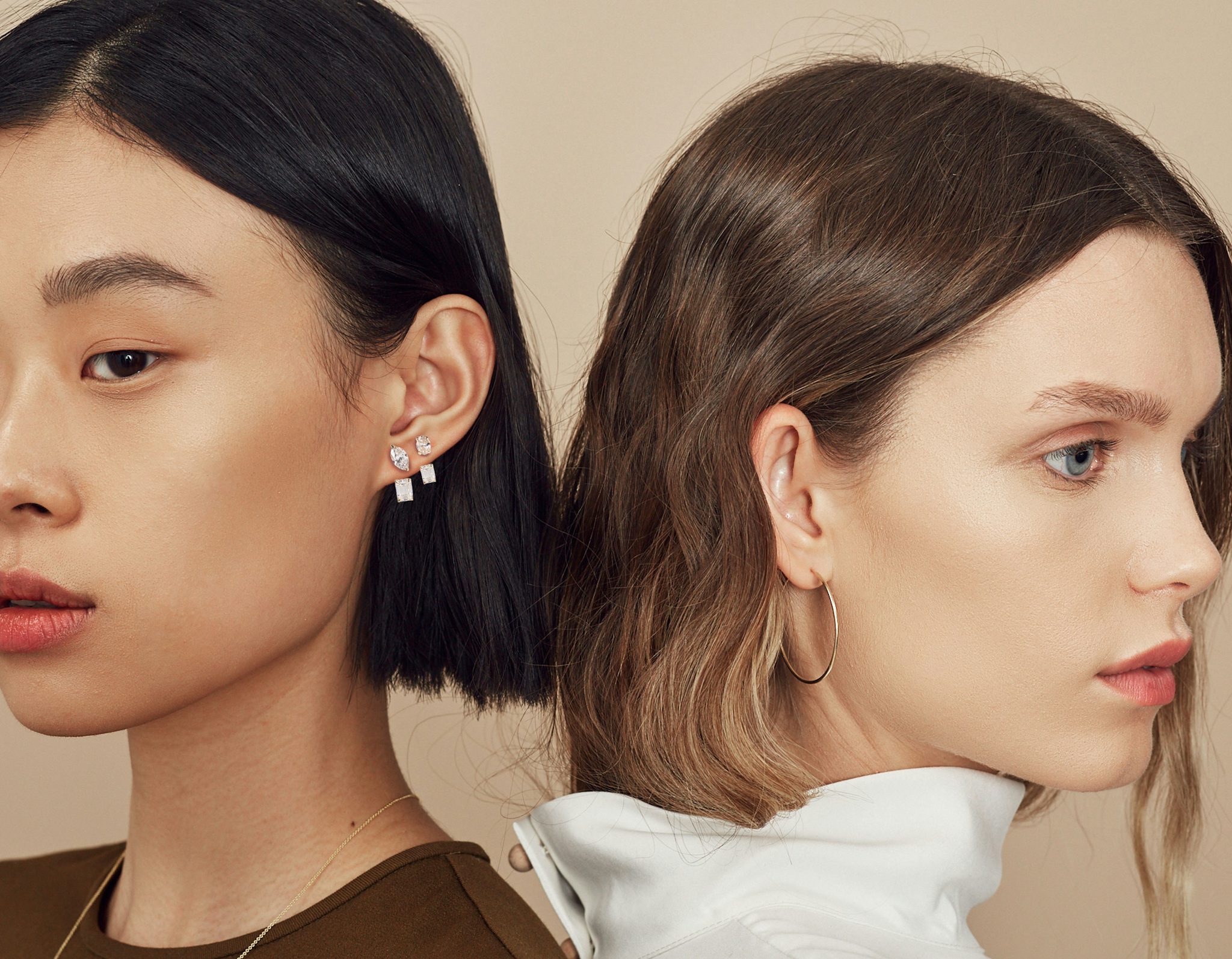 VRAI Solitaire Drop Ear Jacket | Emerald | 14k | Yellow Gold | caratWeight: 1.0ct