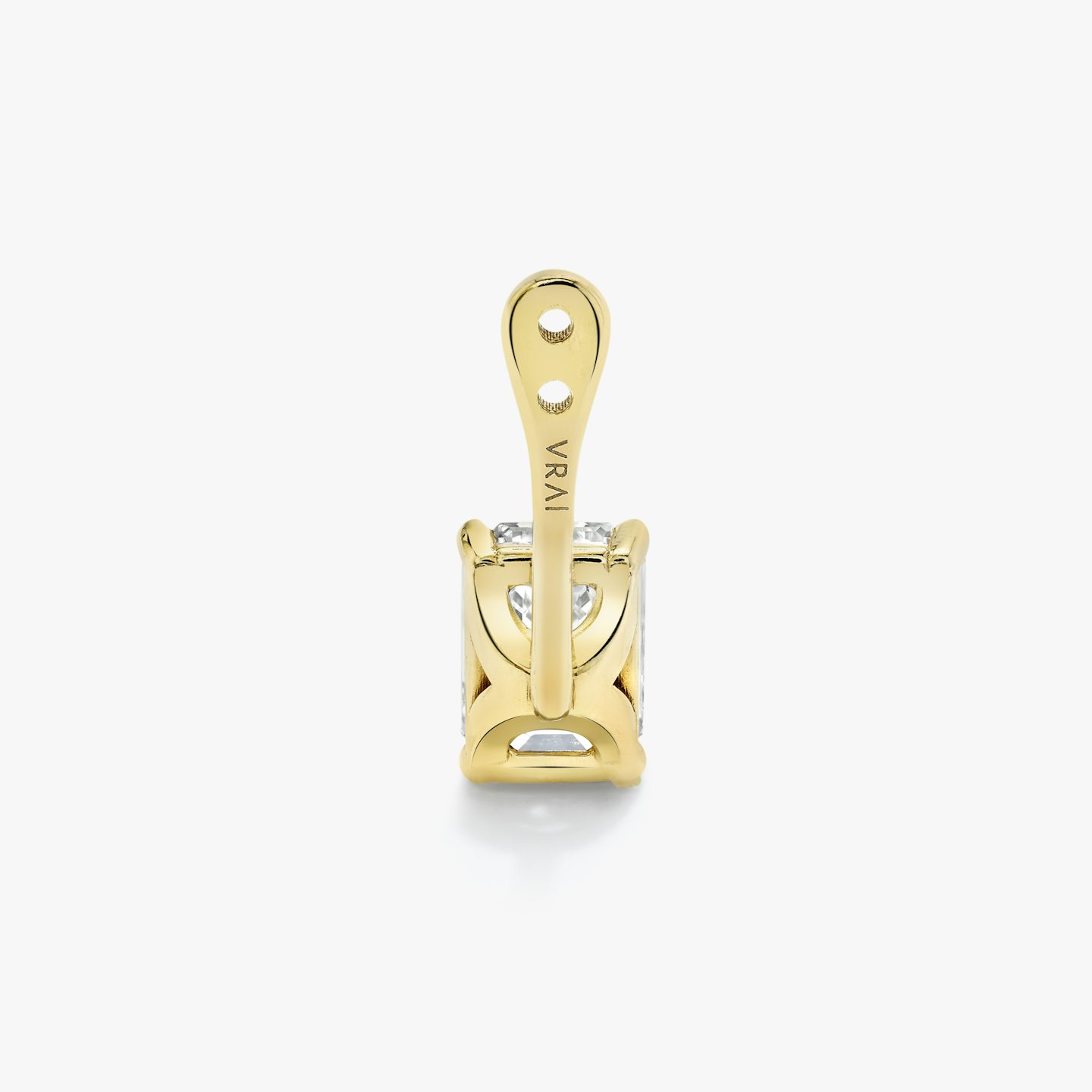 VRAI Solitaire Drop Ear Jacket | Emerald | 14k | Yellow Gold | caratWeight: 0.50ct