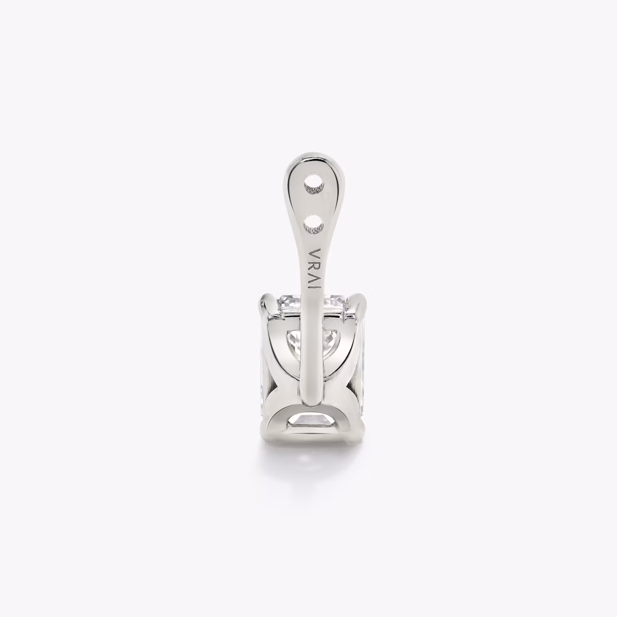 VRAI Solitaire Drop Ear Jacket | Emerald | 14k | White Gold | caratWeight: 1.0ct
