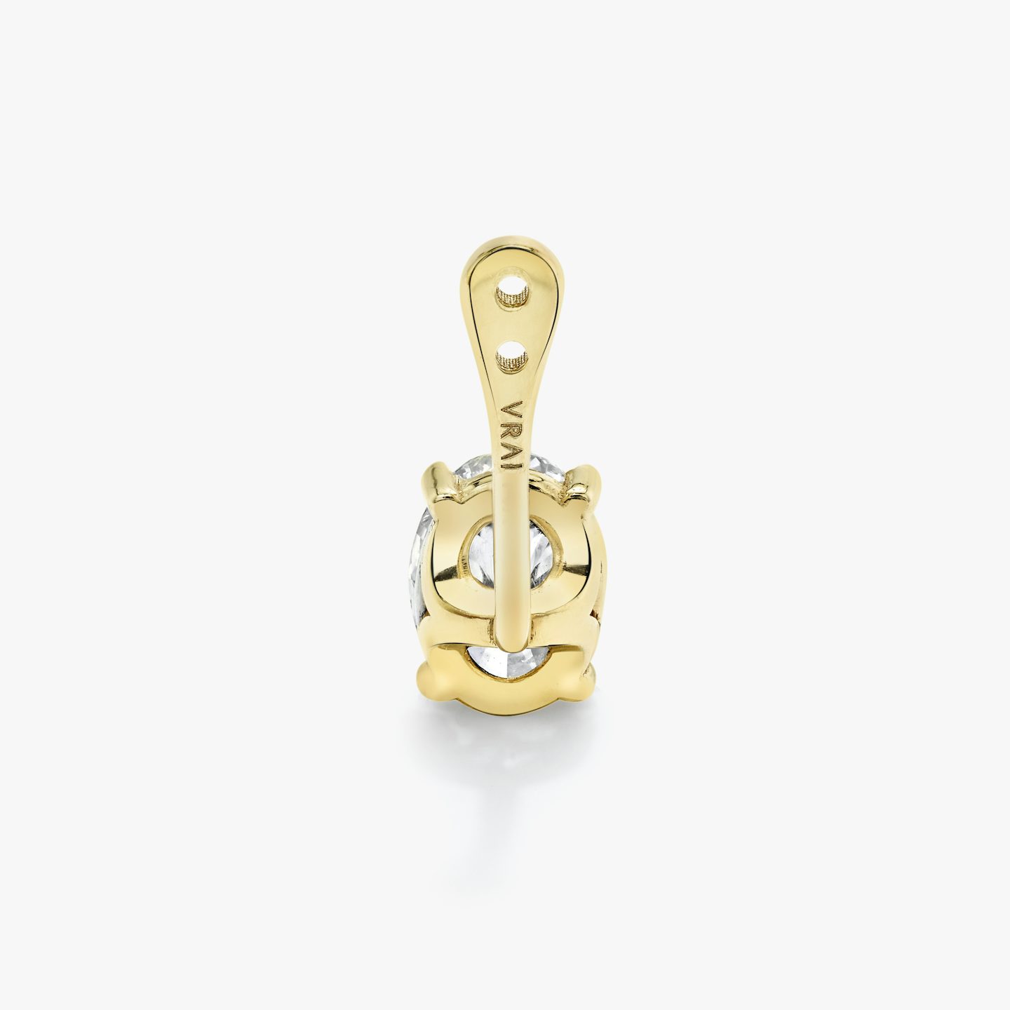 VRAI Solitaire Drop Ear Jacket | Oval | 14k | Yellow Gold | caratWeight: 1.0ct