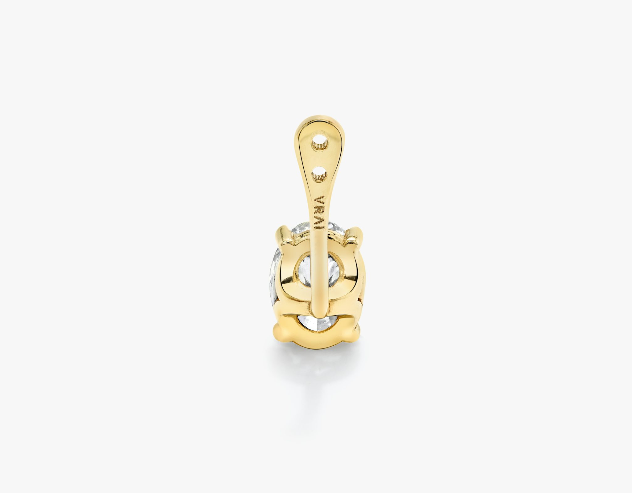 VRAI Solitaire Drop Ear Jacket | Oval | 14k | Yellow Gold | caratWeight: 0.50ct