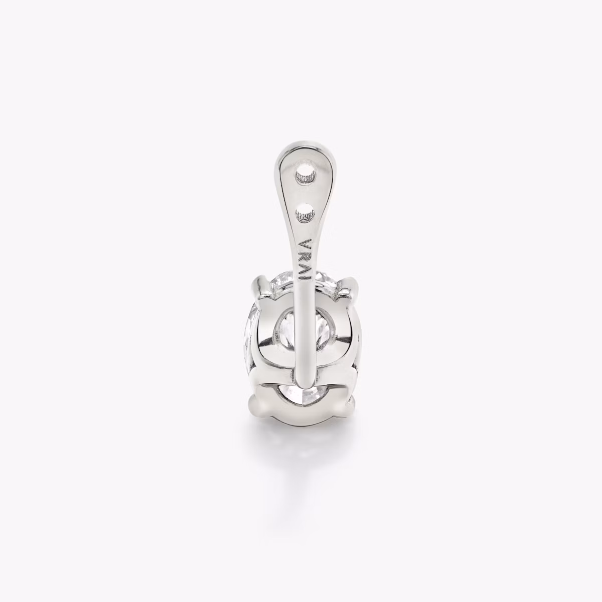VRAI Solitaire Drop Ear Jacket | Oval | 14k | White Gold | caratWeight: 1.0ct