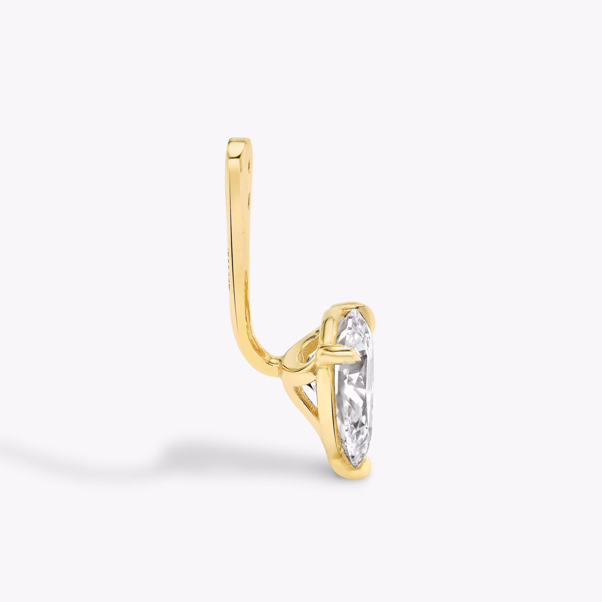 VRAI Solitaire Drop Ear Jacket | Pear | 14k | Yellow Gold | caratWeight: 0.50ct
