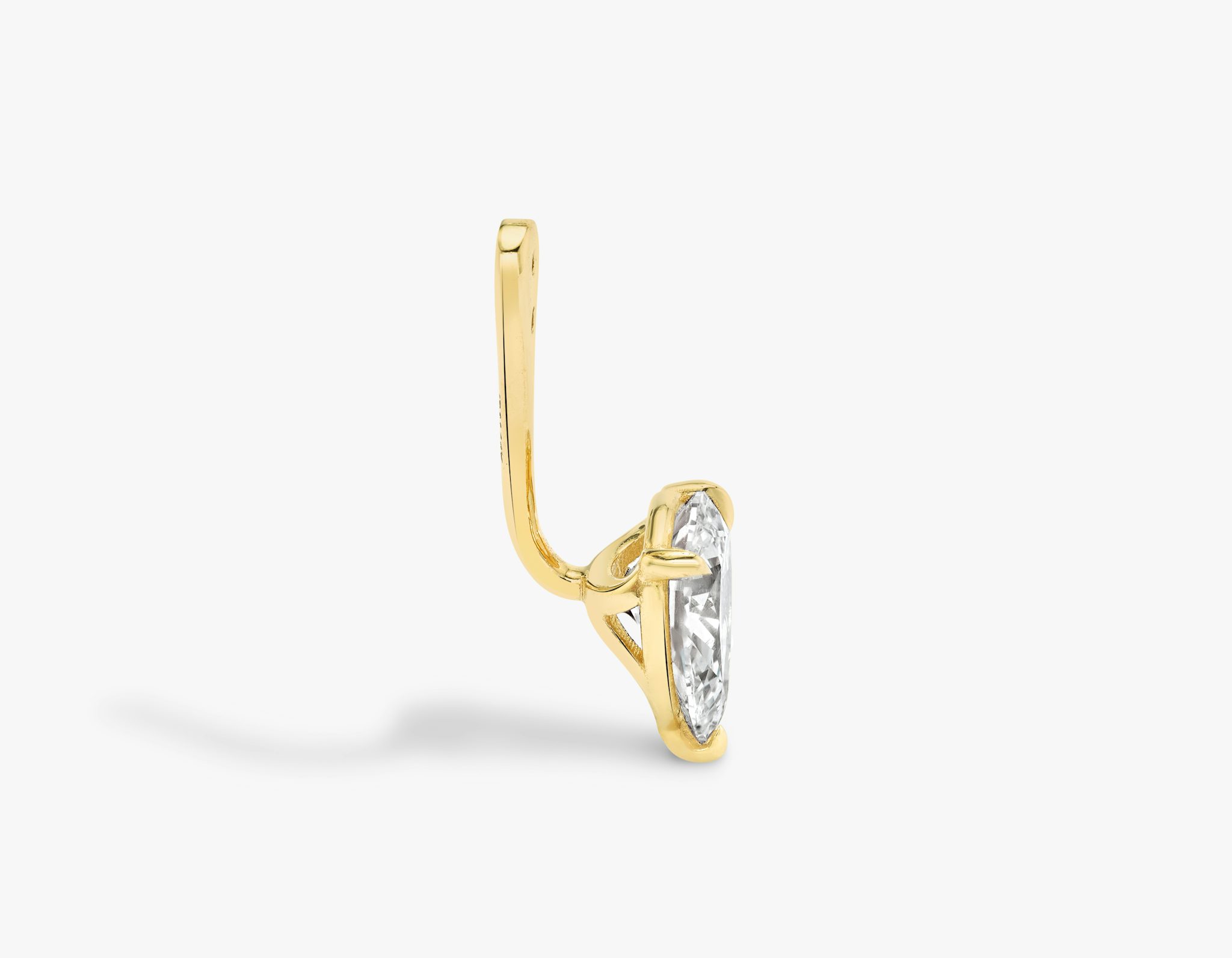 VRAI Solitaire Drop Ear Jacket | Pear | 14k | Yellow Gold | caratWeight: 0.50ct