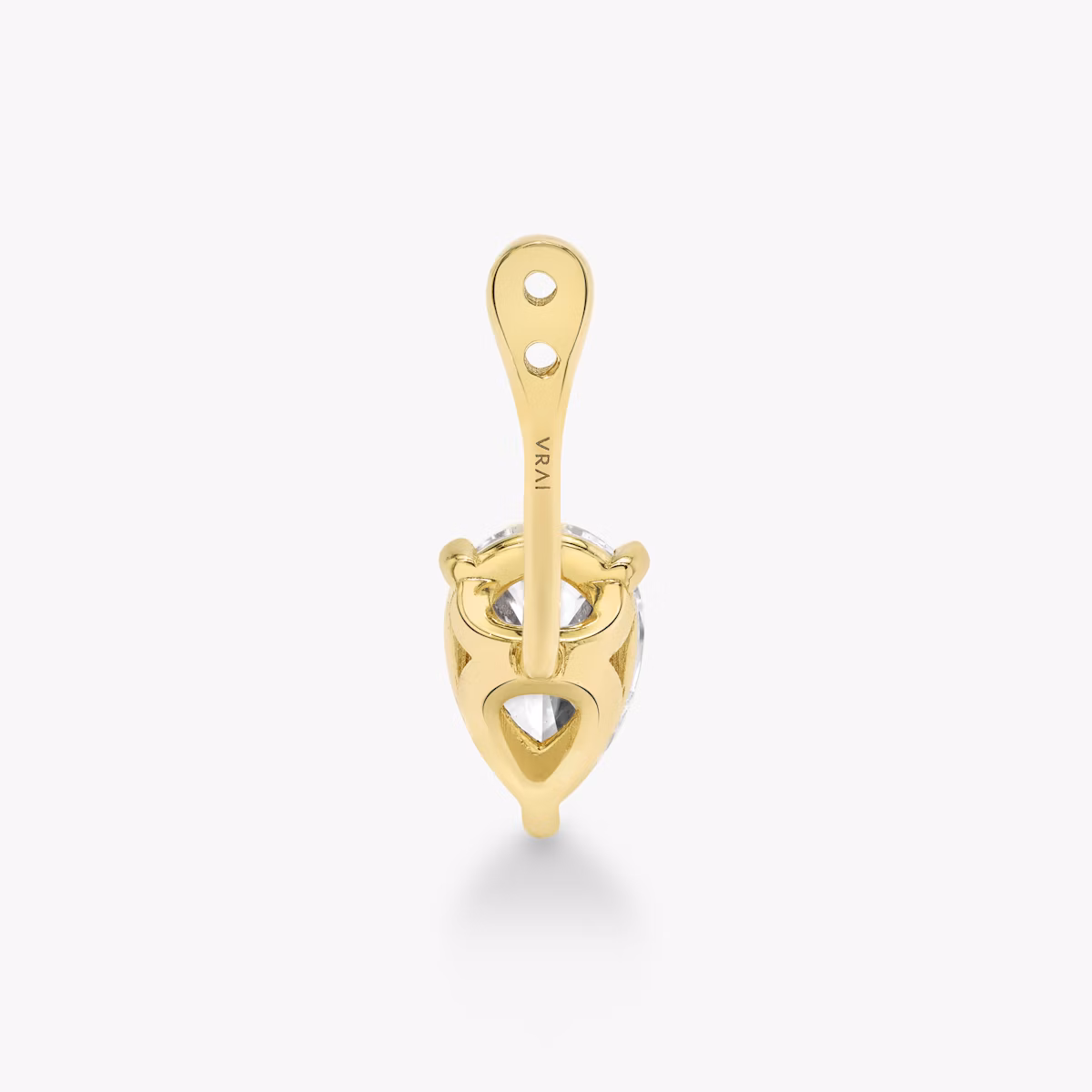 VRAI Solitaire Drop Ear Jacket | Pear | 14k | Yellow Gold | caratWeight: 0.50ct