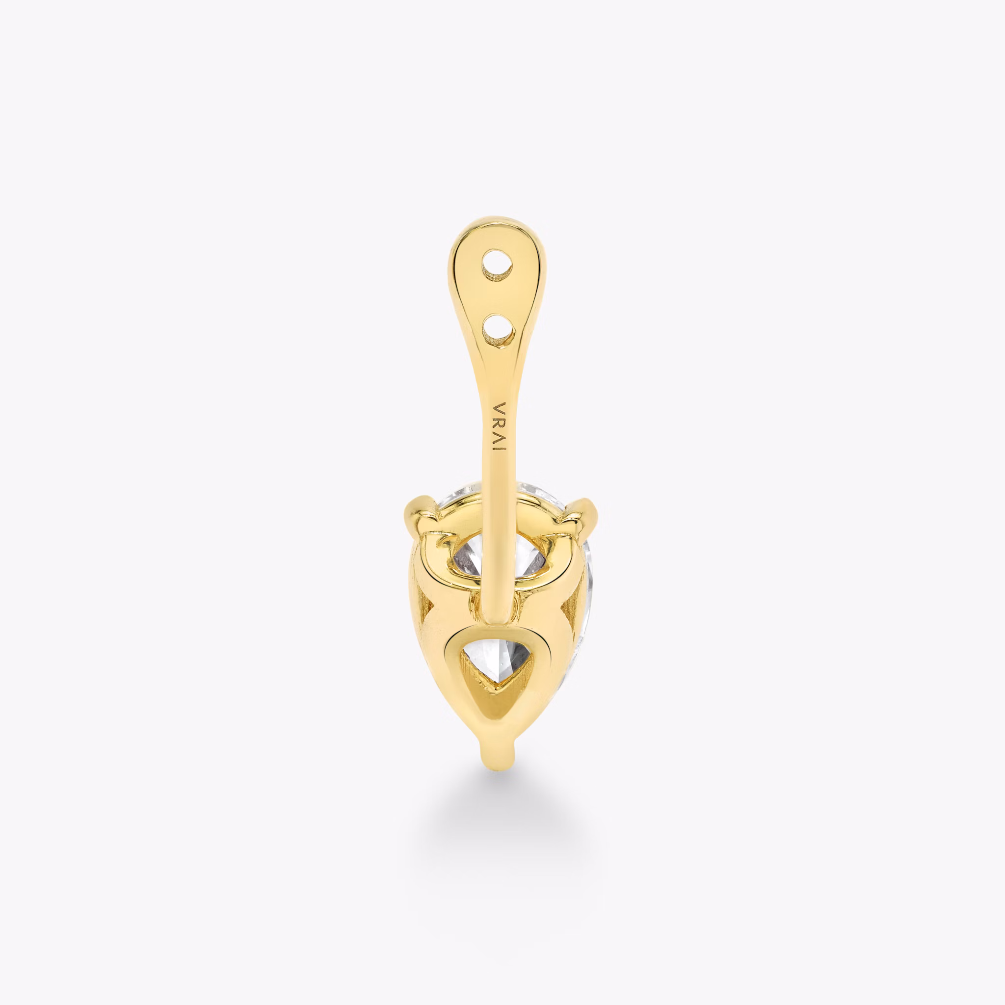 VRAI Solitaire Drop Ear Jacket | Pear | 14k | Yellow Gold | caratWeight: 0.50ct