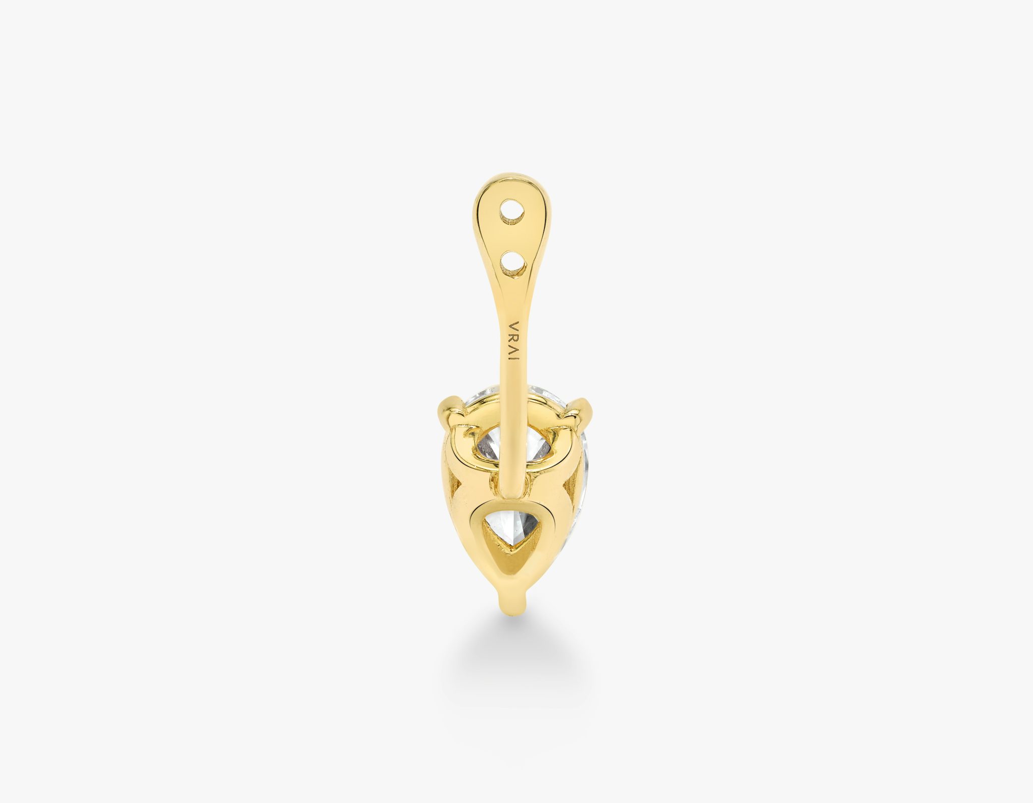 VRAI Solitaire Drop Ear Jacket | Pear | 14k | Yellow Gold | caratWeight: 0.50ct