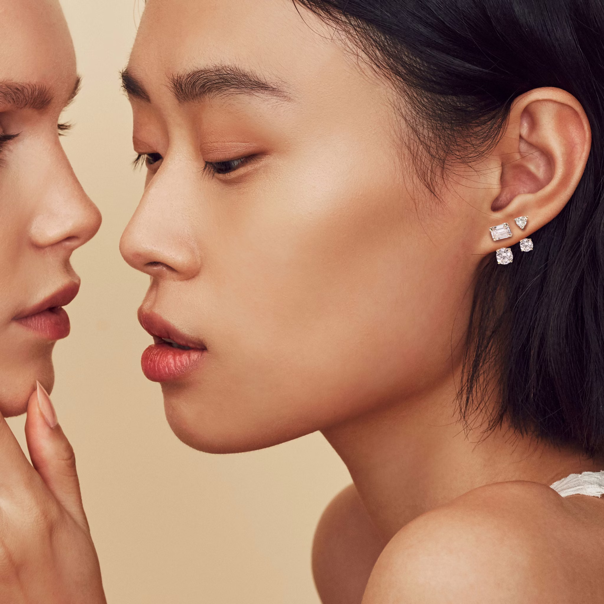 VRAI Solitaire Drop Ear Jacket | Round Brilliant | 14k | Yellow Gold | caratWeight: 0.50ct