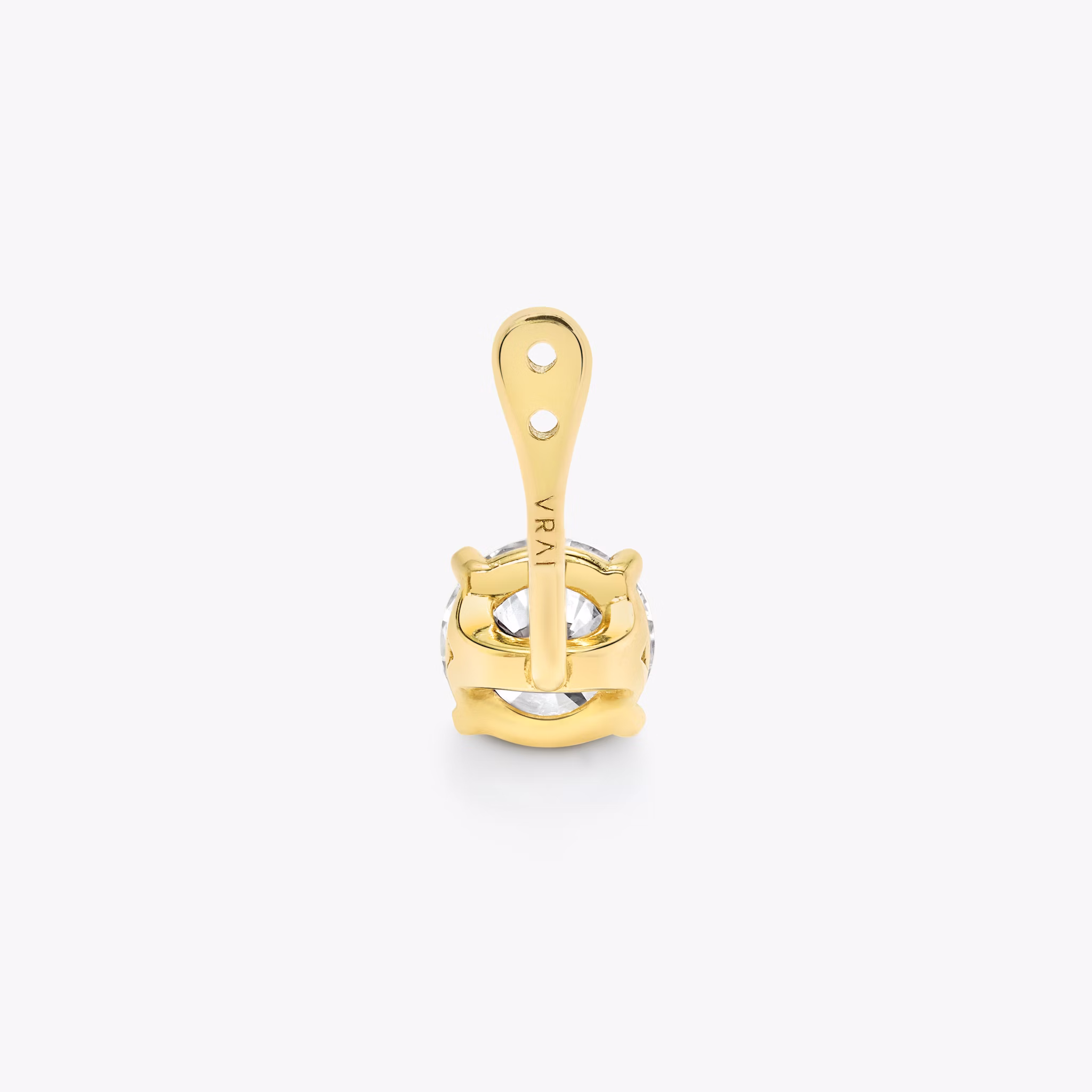 VRAI Solitaire Drop Ear Jacket | Round Brilliant | 14k | Yellow Gold | caratWeight: 0.50ct