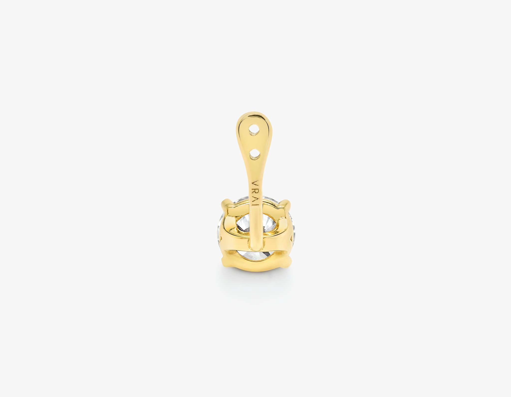 VRAI Solitaire Drop Ear Jacket | Round Brilliant | 14k | Yellow Gold | caratWeight: 0.50ct