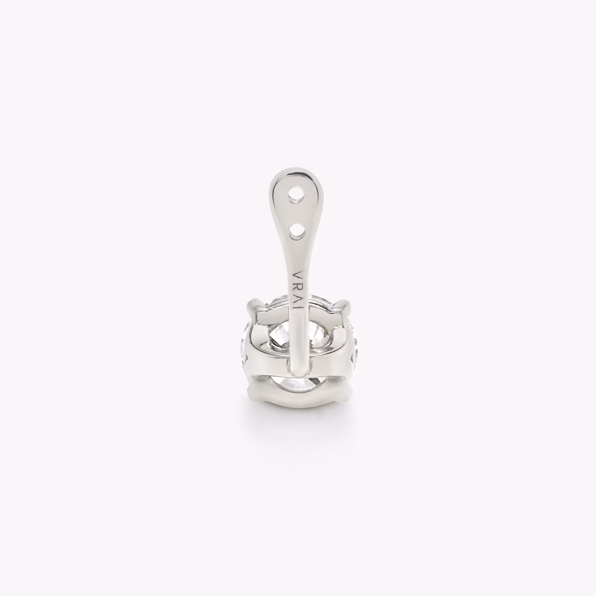 VRAI Solitaire Drop Ear Jacket | Round Brilliant | 14k | White Gold | caratWeight: 1.0ct