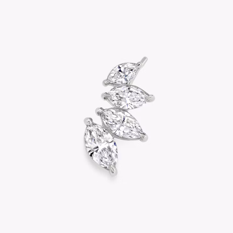 Shown with left earring