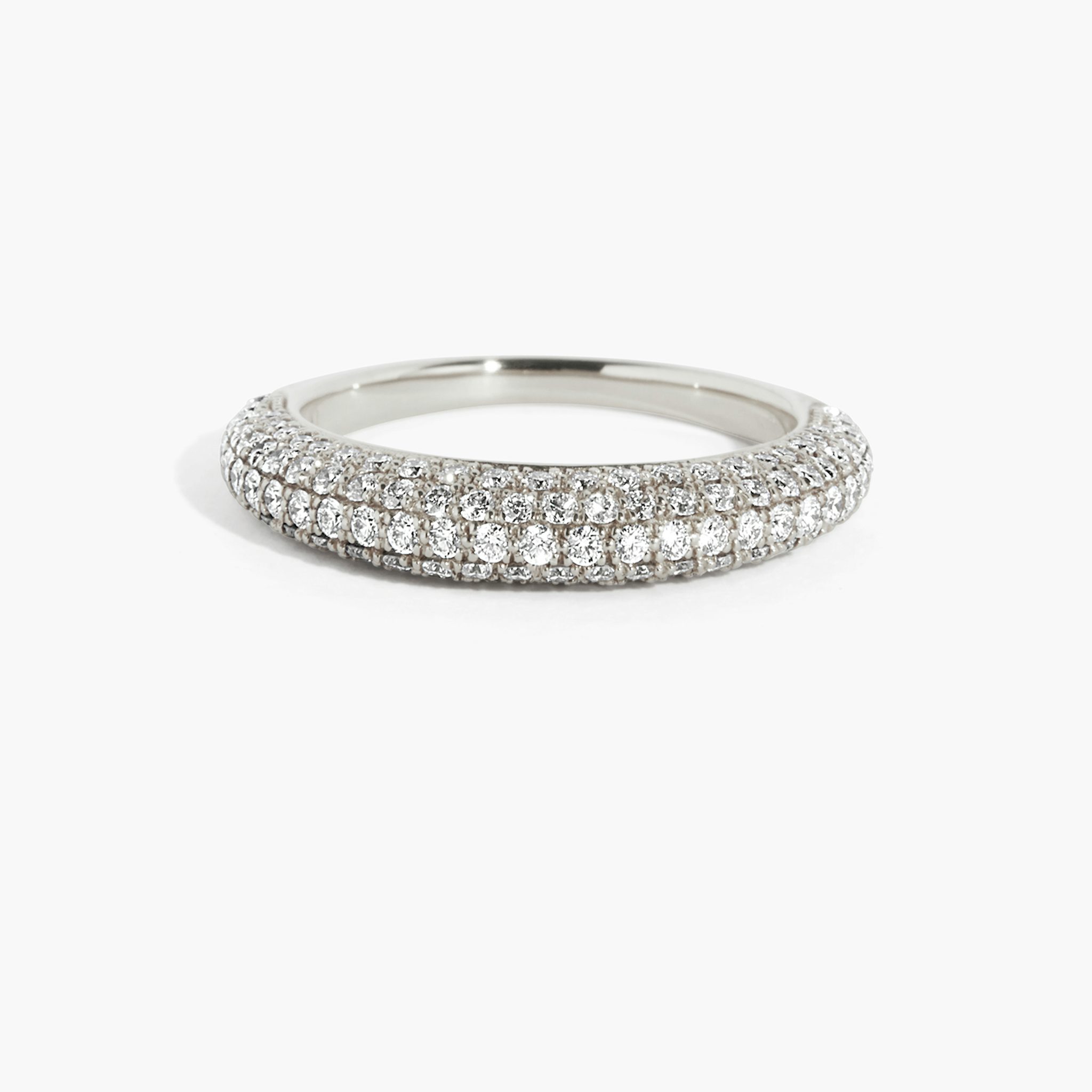 The Curator Band | Round Brilliant | Platinum | bandAccent: Pavé