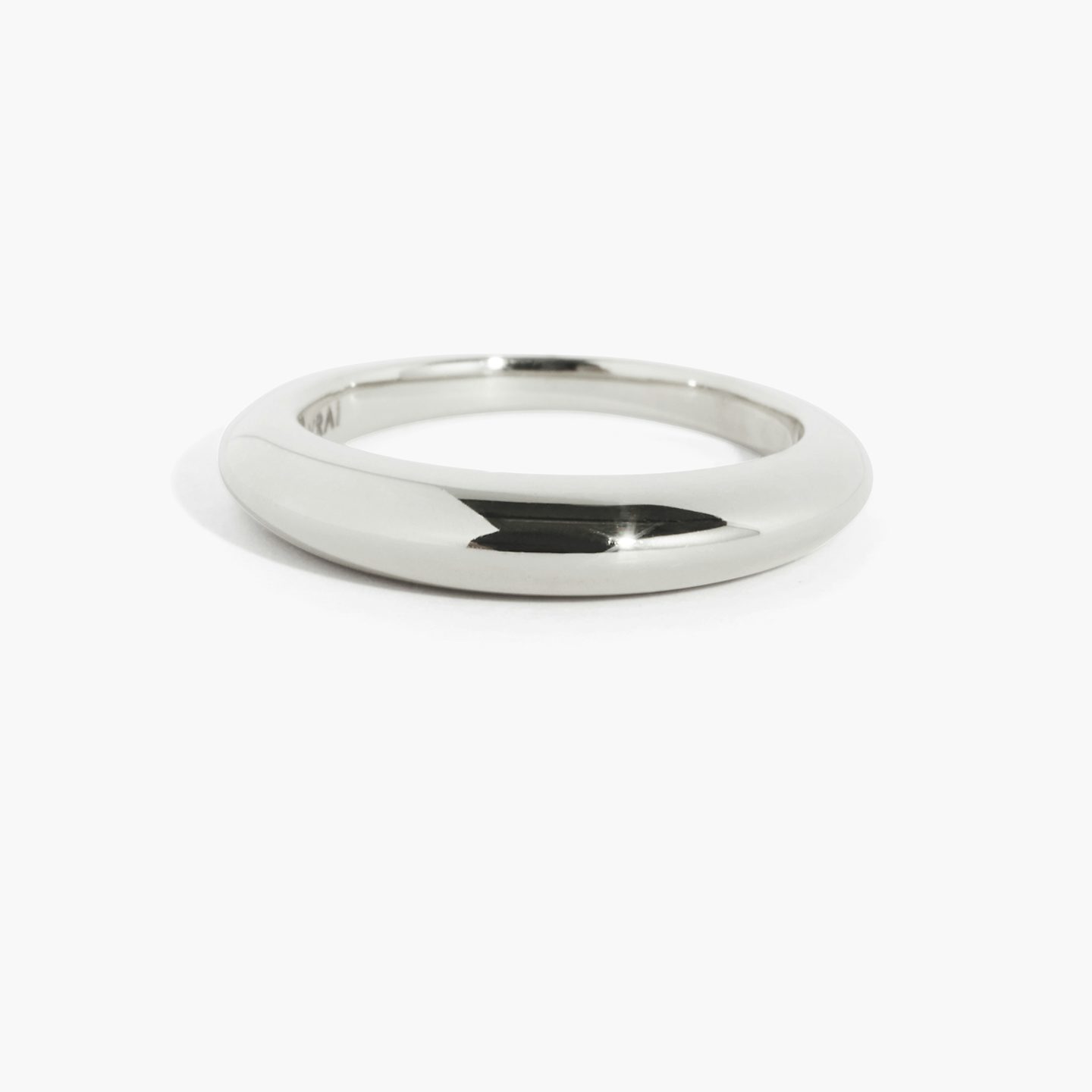The Curator Band | 18k | White Gold | bandAccent: Plain