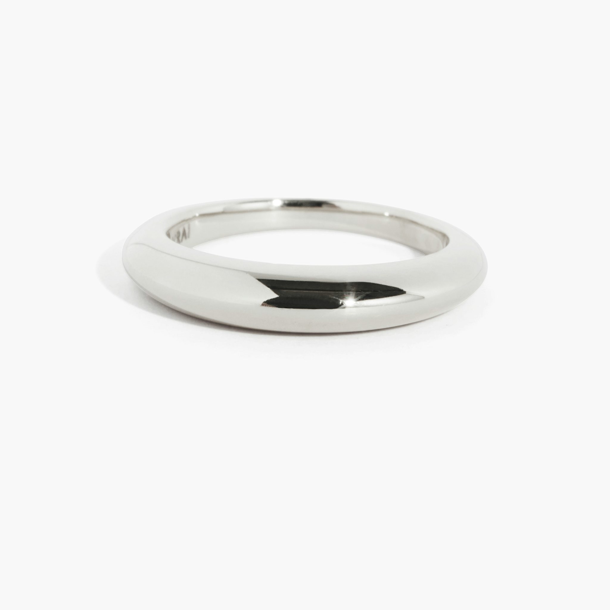 The Curator Band | 18k | White Gold | bandAccent: Plain