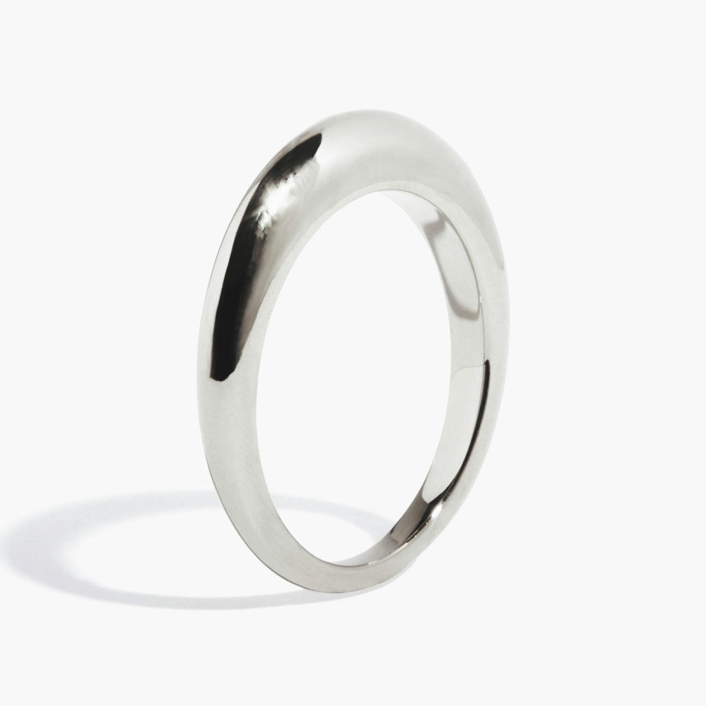 The Curator Band | 18k | White Gold | bandAccent: Plain