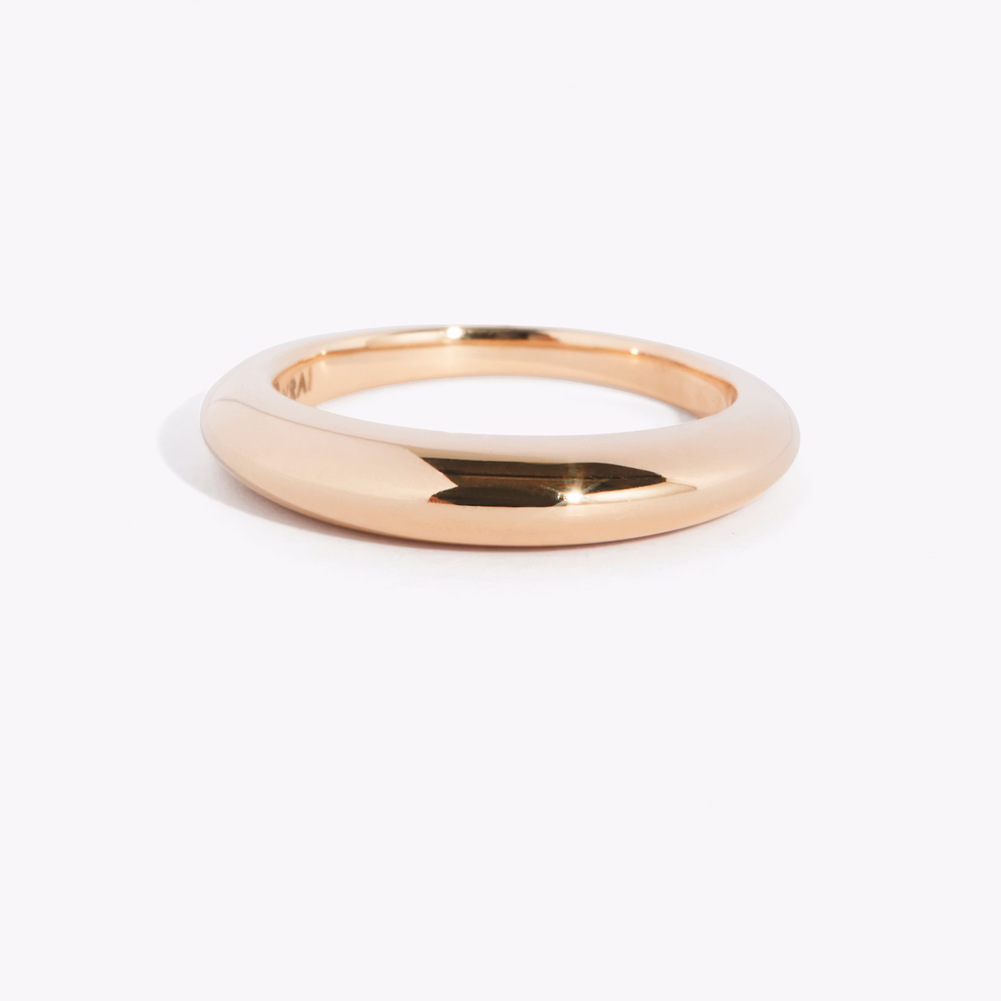 Curator Band Plain Rose Gold Faux