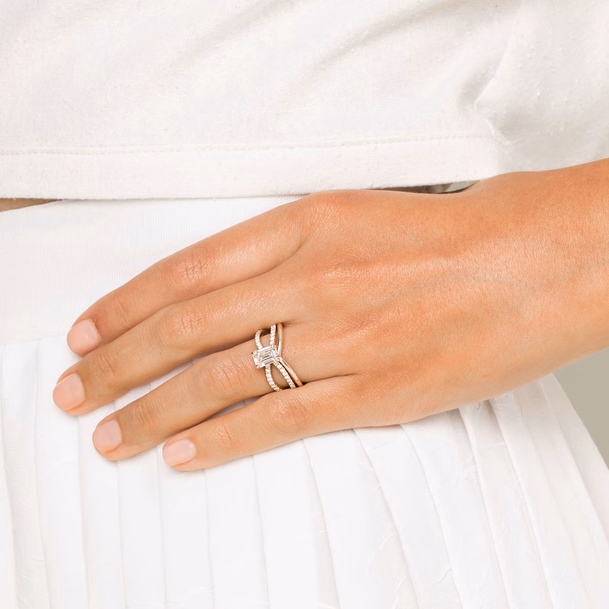 Alianza Chevron | 18k | Oro amarillo | bandAccent: Simple