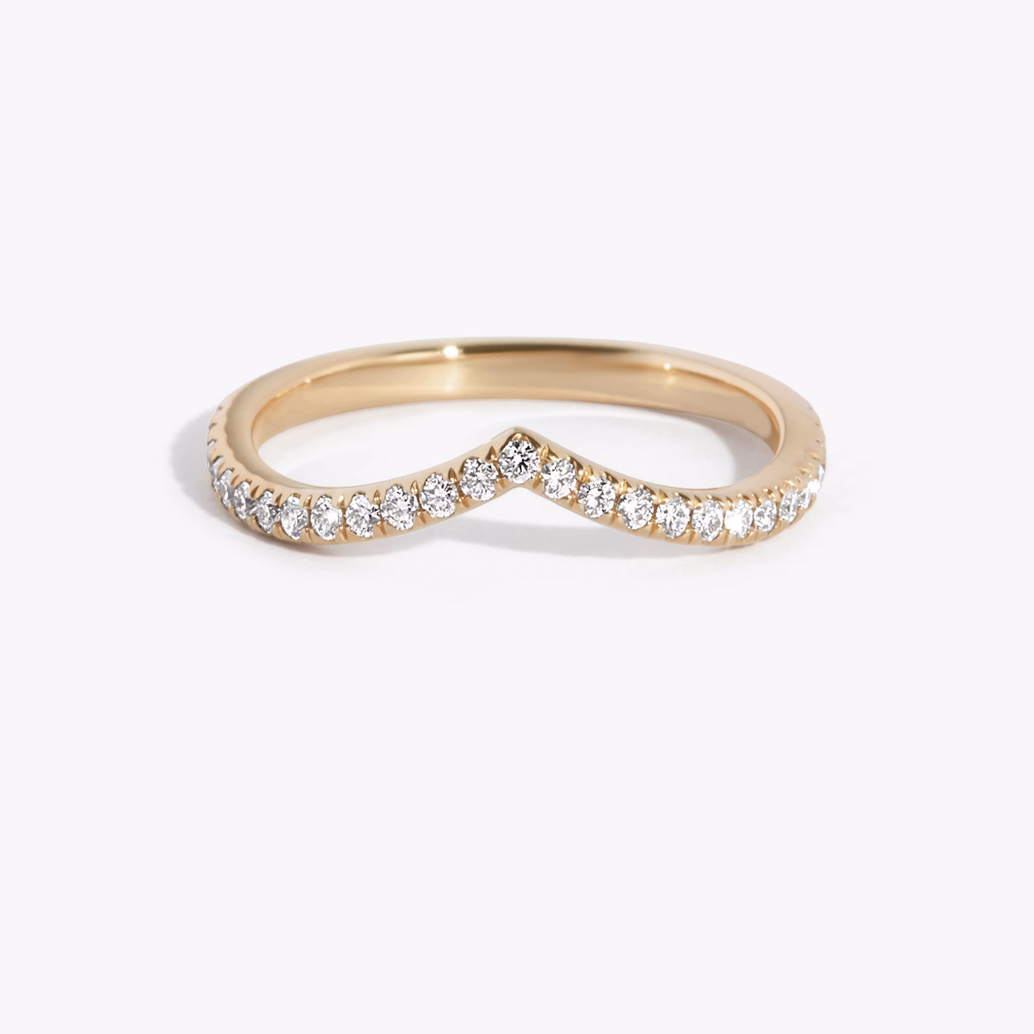 Alianza Chevron Brillante | Rose Gold