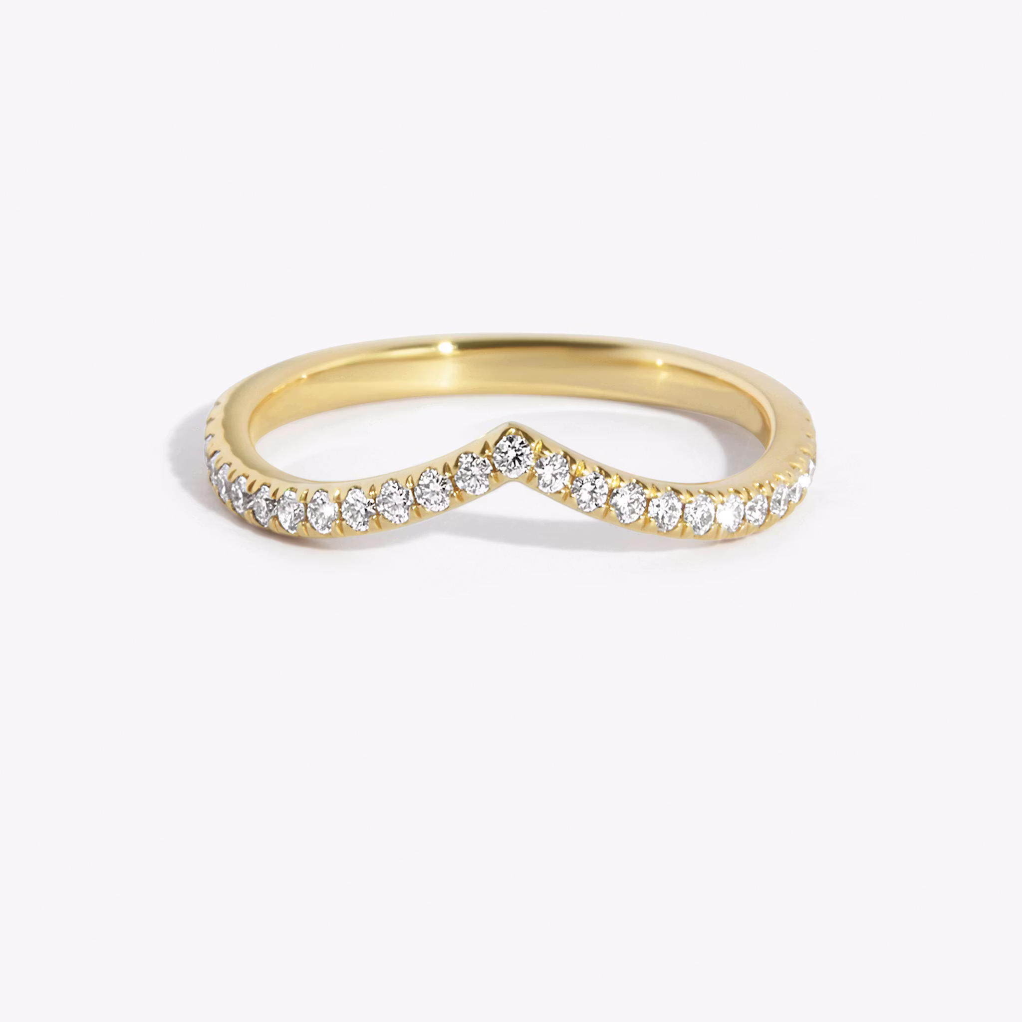 The Chevron Ehering Rund | Yellow Gold