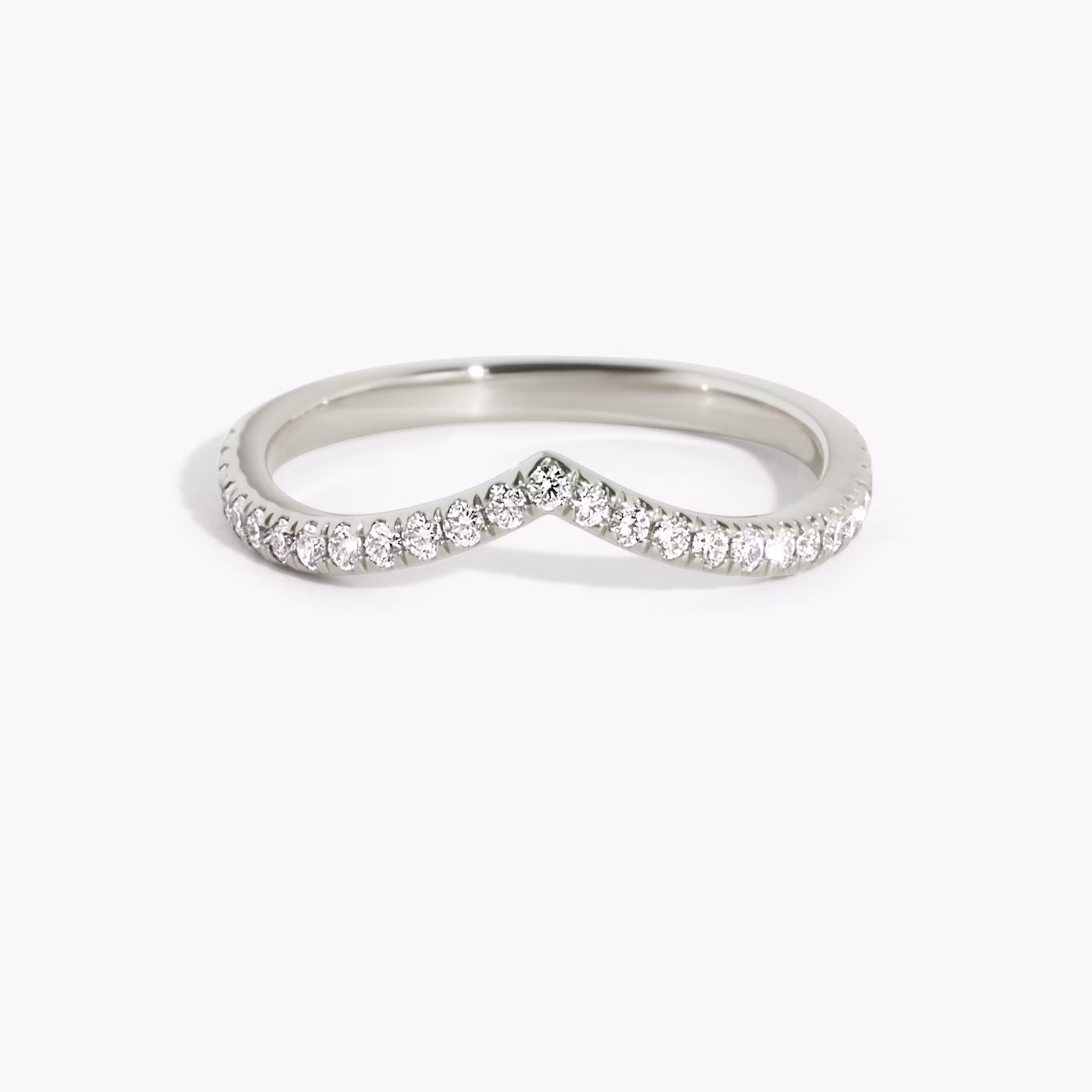 The Chevron Ehering Rund | White Gold