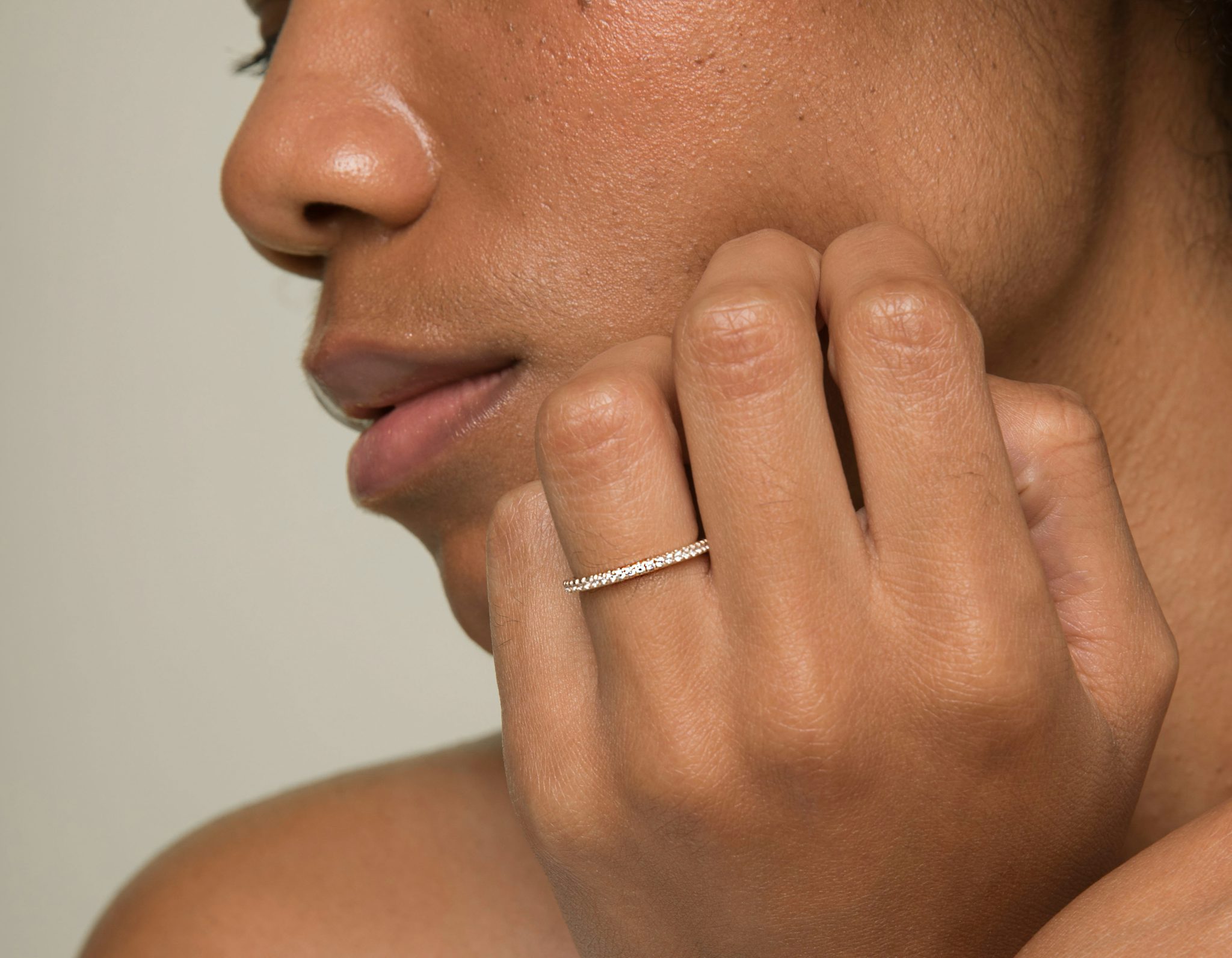 The Infinity Band | Round Brilliant | 14k | Rose Gold | bandVersion: original