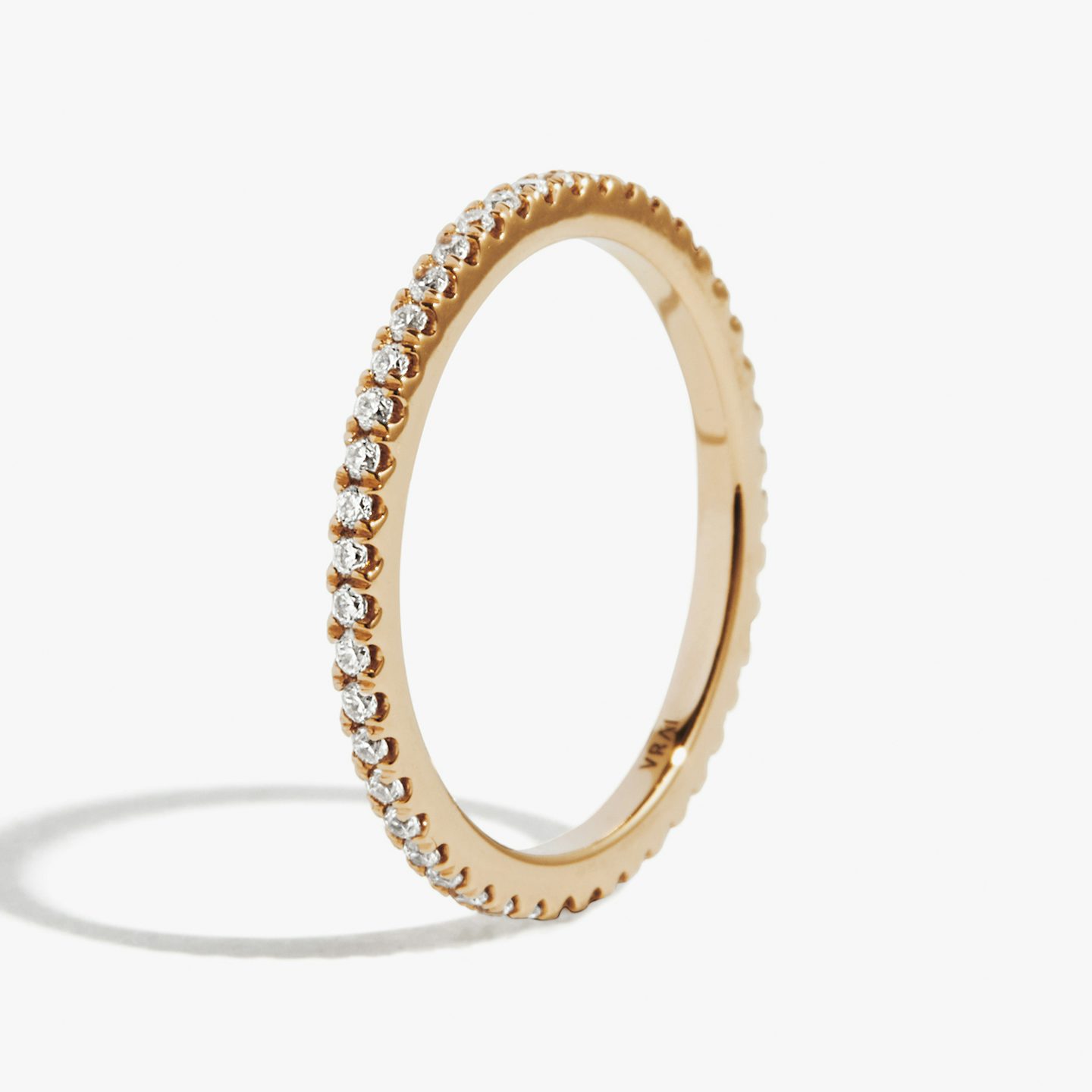 The Infinity Band | Round Brilliant | 14k | Rose Gold | bandVersion: original