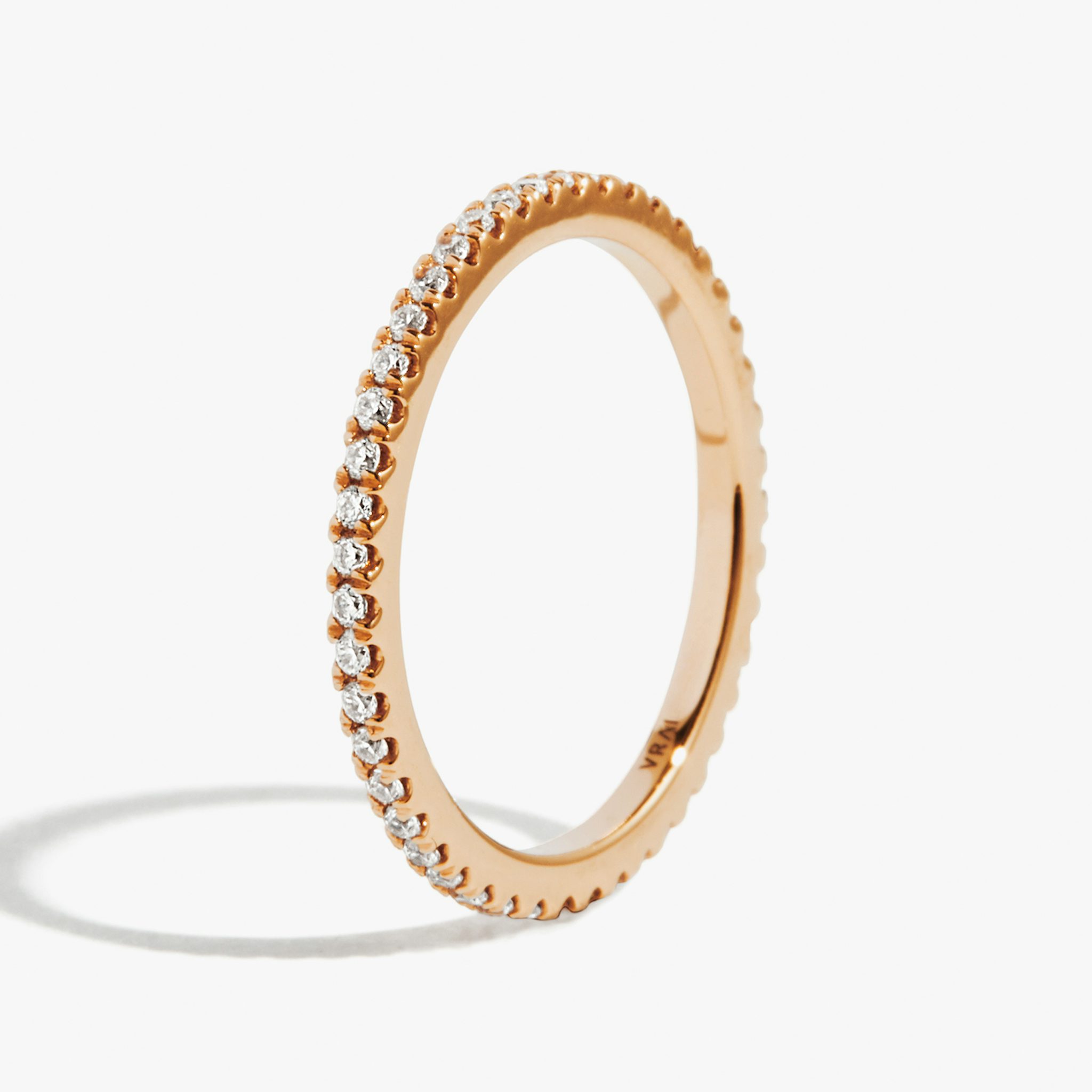 The Infinity Band | Round Brilliant | 14k | Rose Gold | bandVersion: original