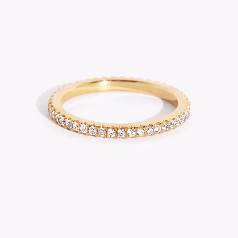 Infinity diamond ring