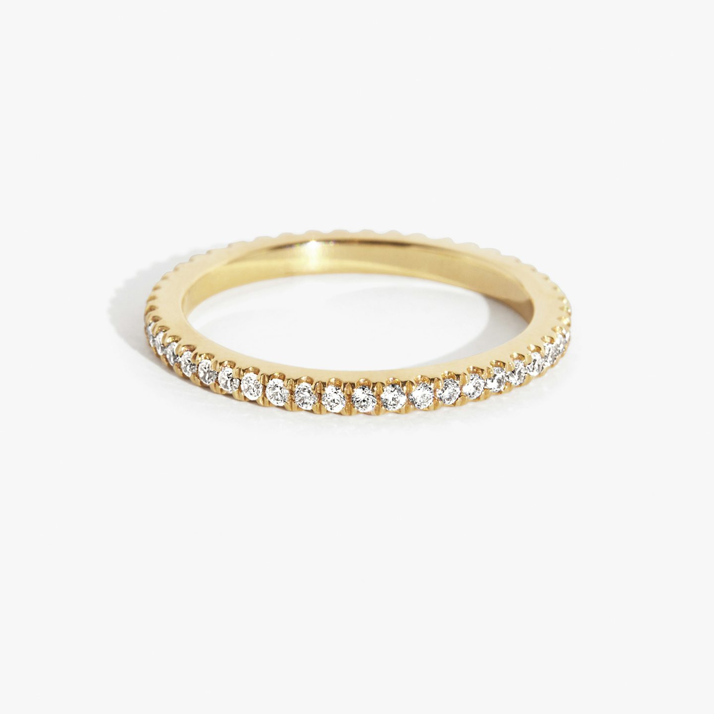 Infinity diamond ring