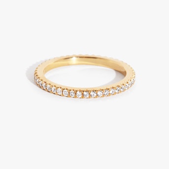 Infinity diamond ring