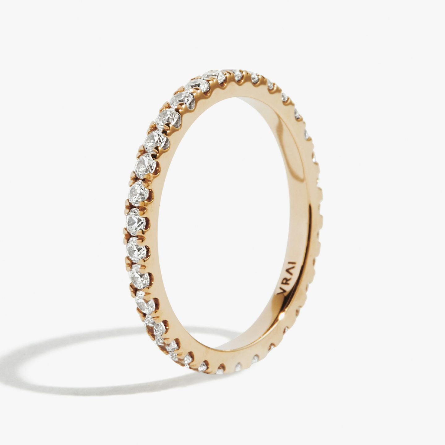 The Infinity Band | Round Brilliant | 14k | Rose Gold | bandVersion: large