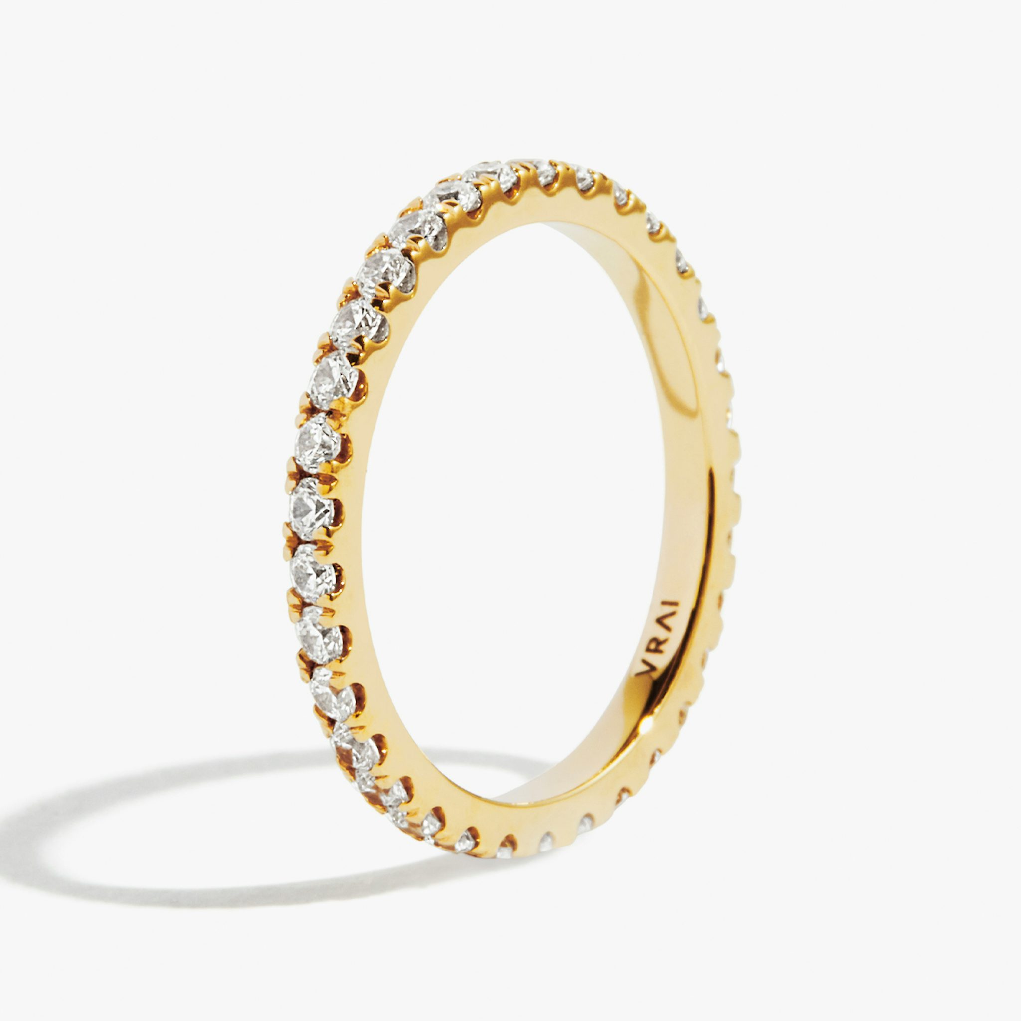 Anillo Infinity | Brillante | 18k | Oro amarillo | bandVersion: large