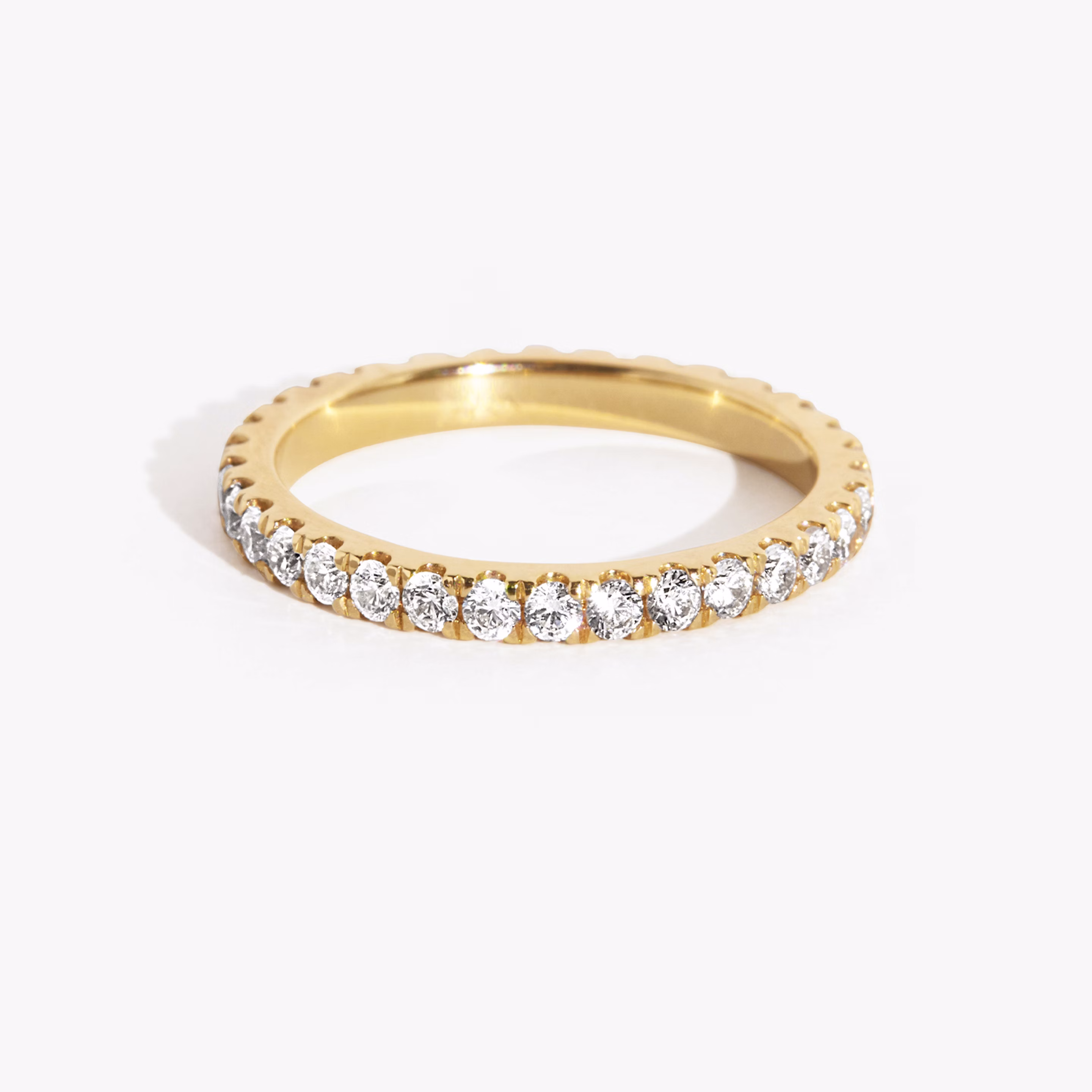 yellow gold infinity band