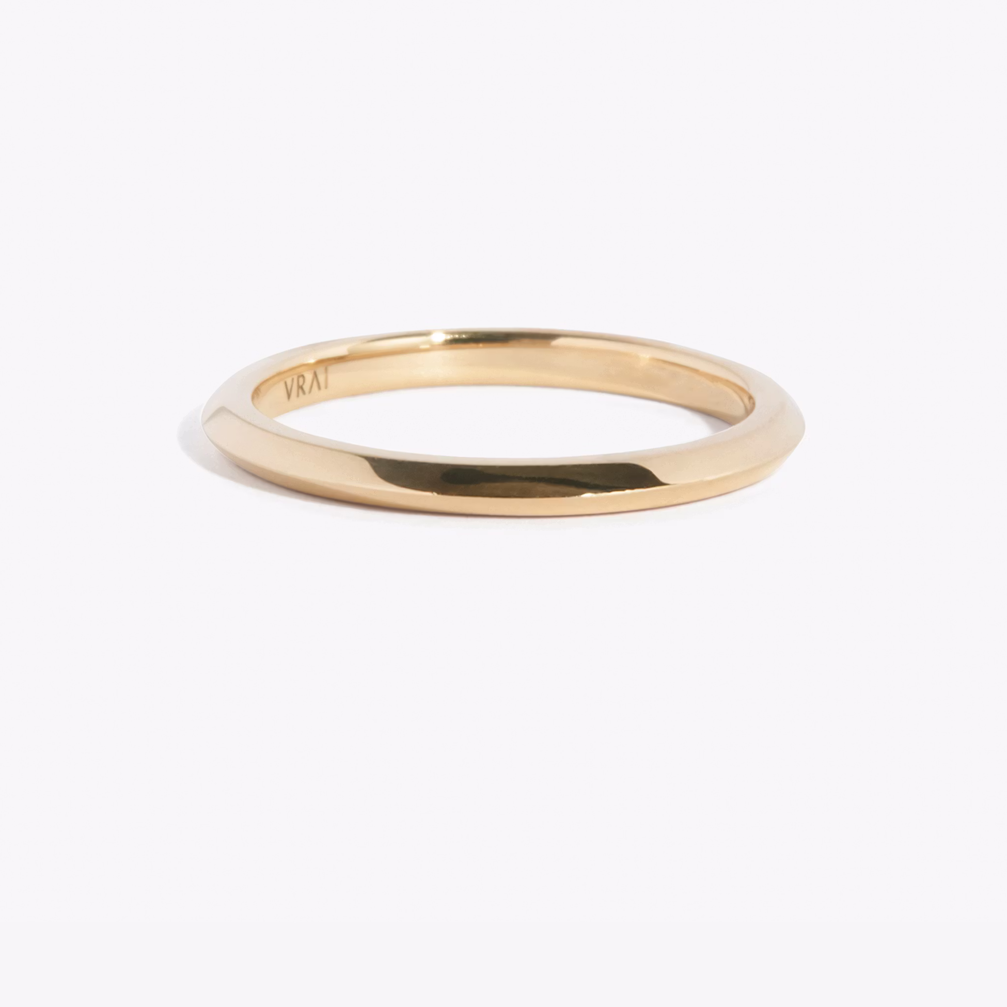 The Knife-Edge Band | Rose Gold