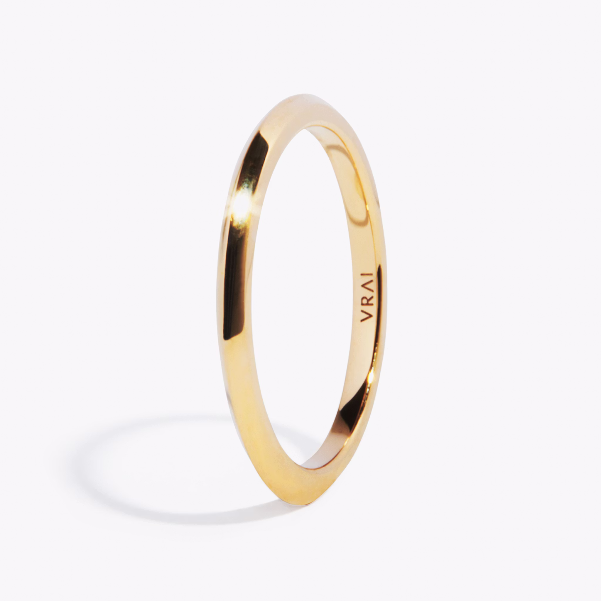The Knife-Edge Band | 18k | Yellow Gold | bandAccent: Plain